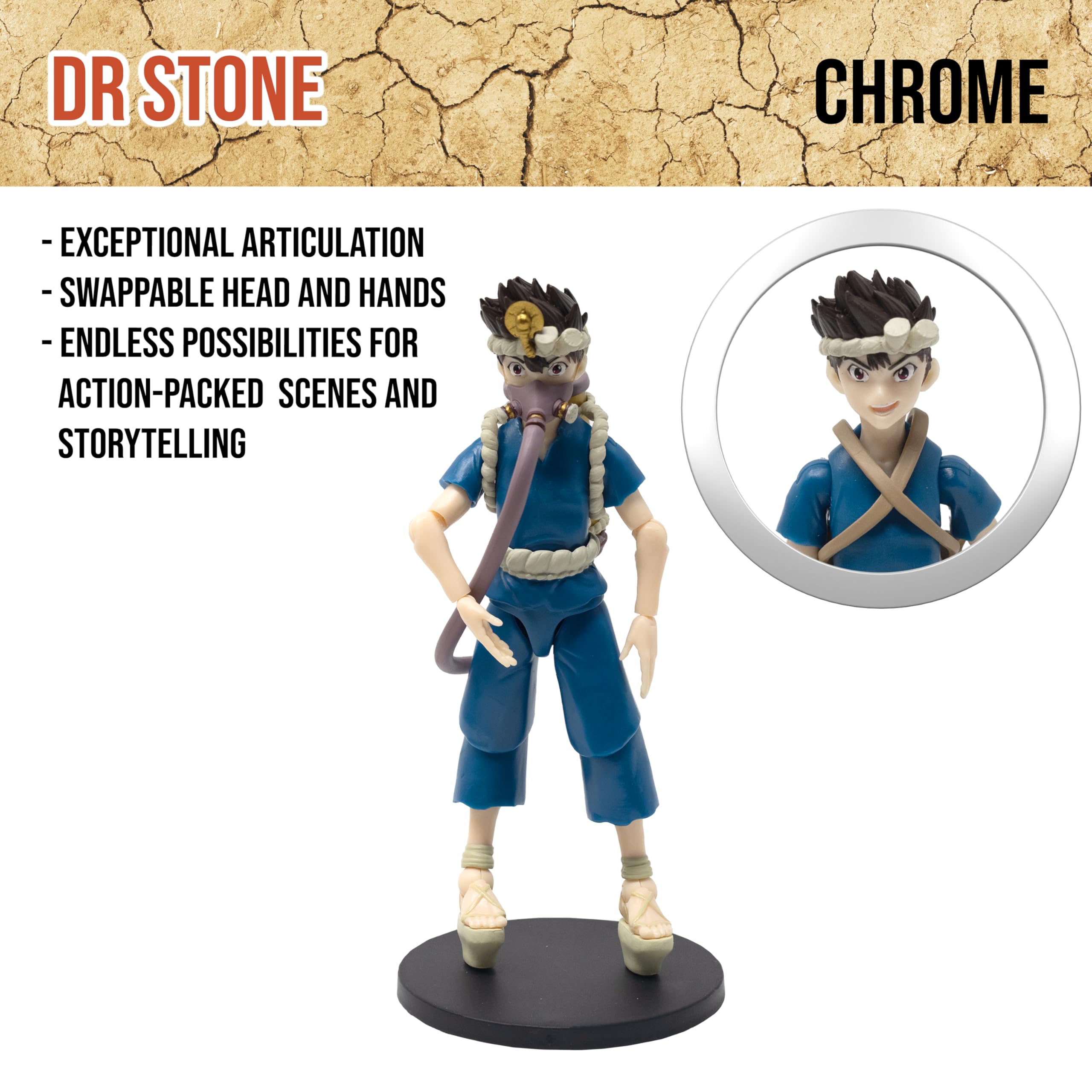 Amazon.com: Boss Fight Studio Dr. Stone Chrome Action Figure