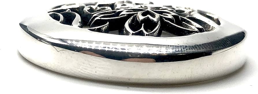 Amazon.co.jp: ALZUNI アルズニ シルバー コンチョ ネジ式 透かし 桜