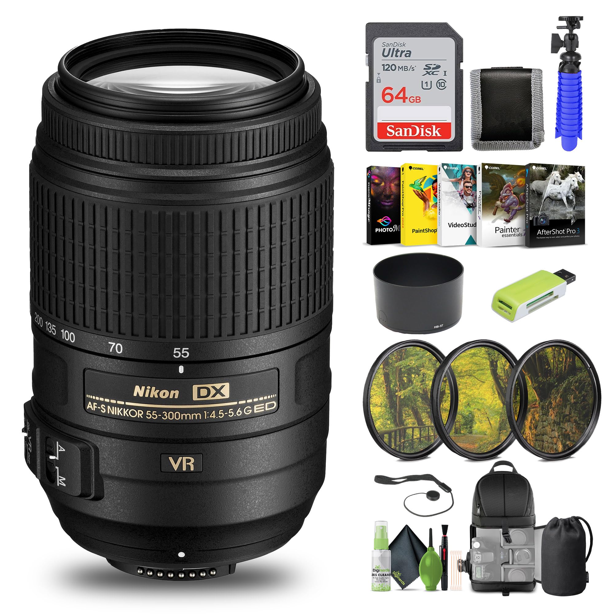 Amazon.com: Nikon - AF-S DX NIKKOR 55-300mm f/4.5-5.6G ED VR