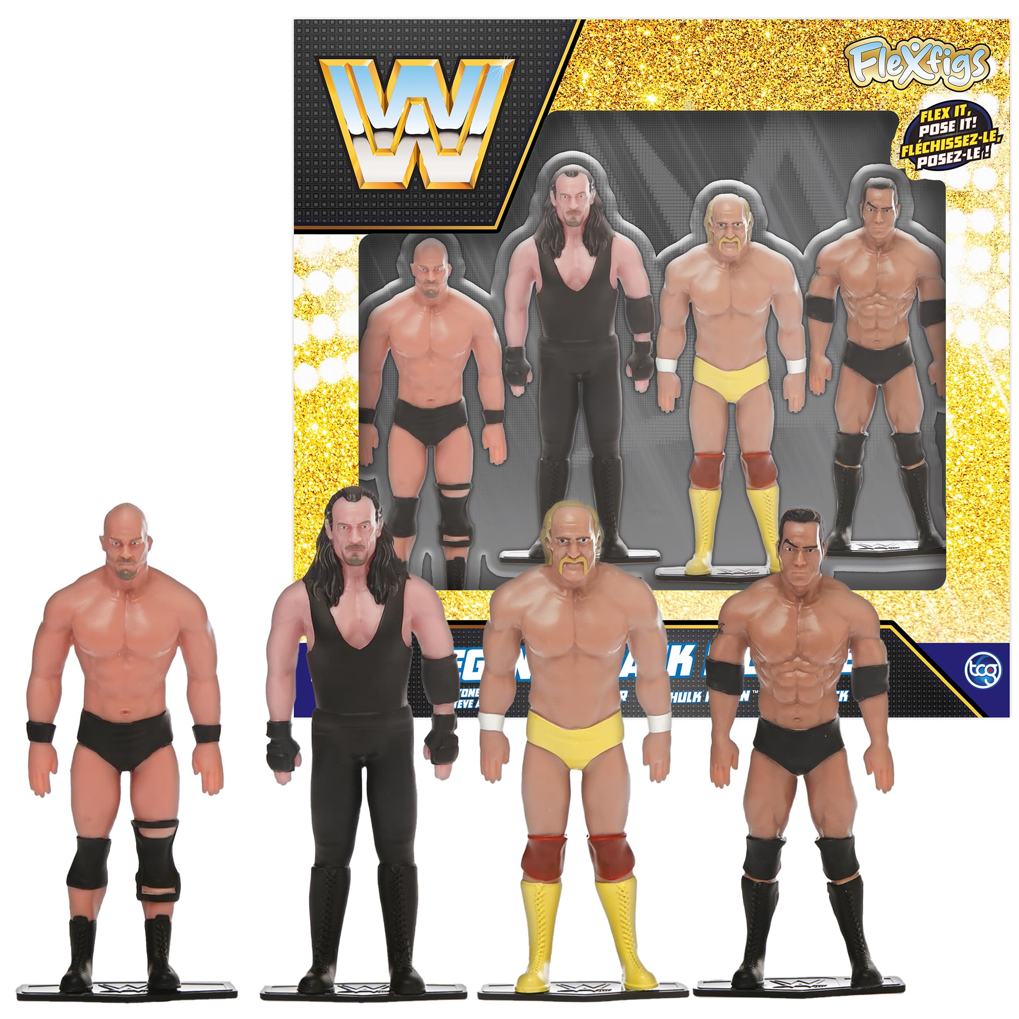 Amazon.co.jp: FleXfigs: WWE Legends - 4 キャラクターパック