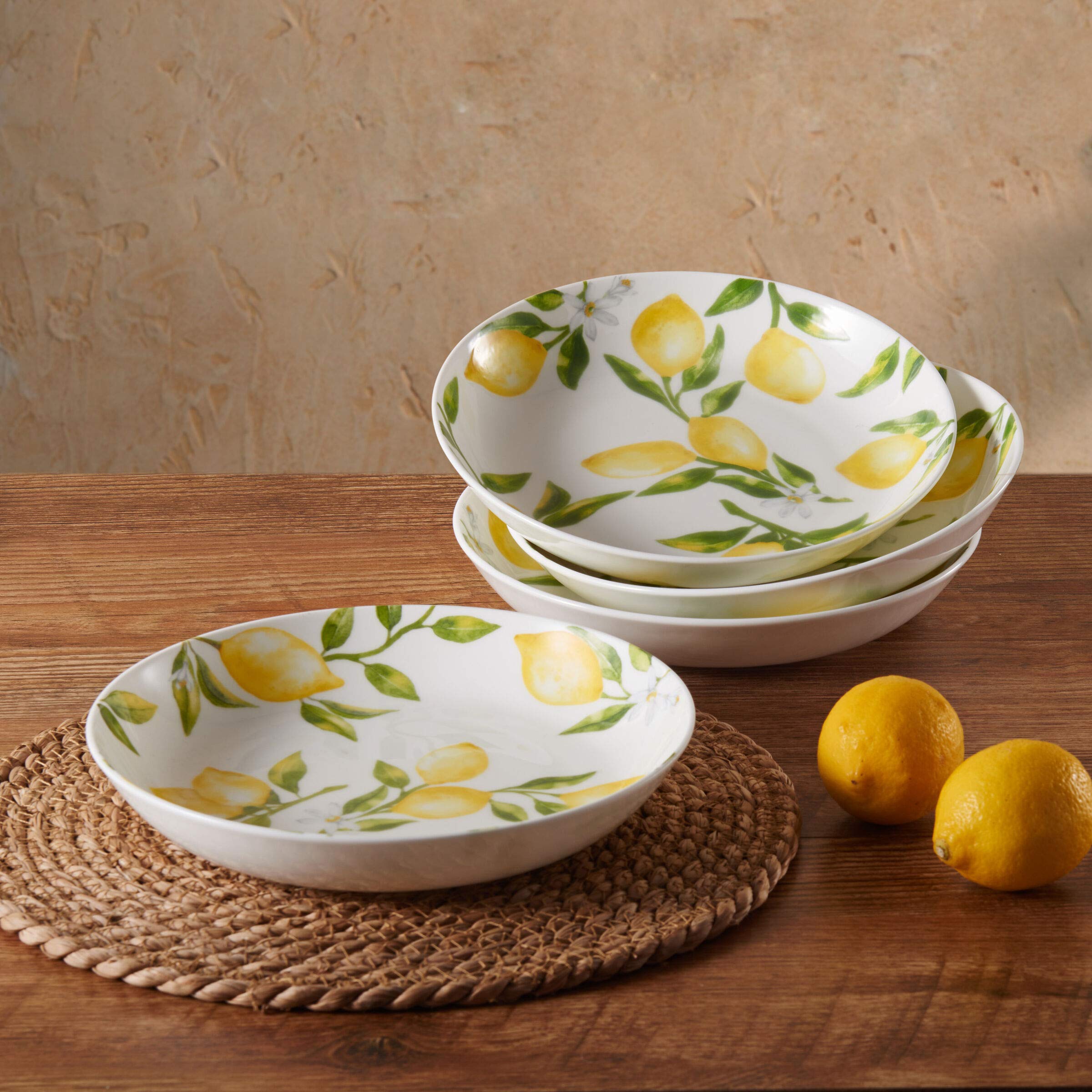 Amazon.com | Mikasa Lemons Bone China Lightweight Chip Resistant