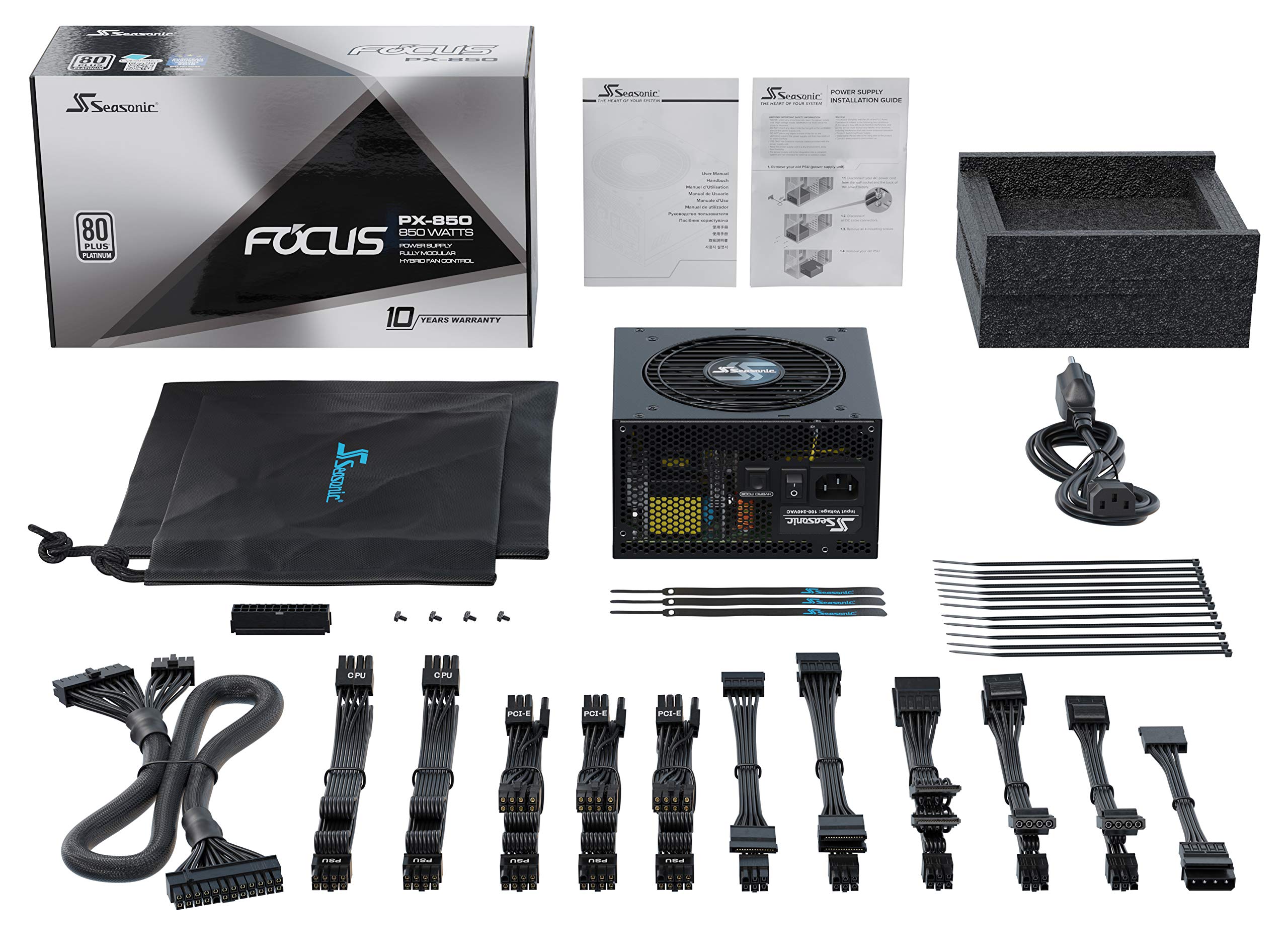 Amazon | Seasonic Focus PX-850 850W 80+ プラチナ フルモジュラー