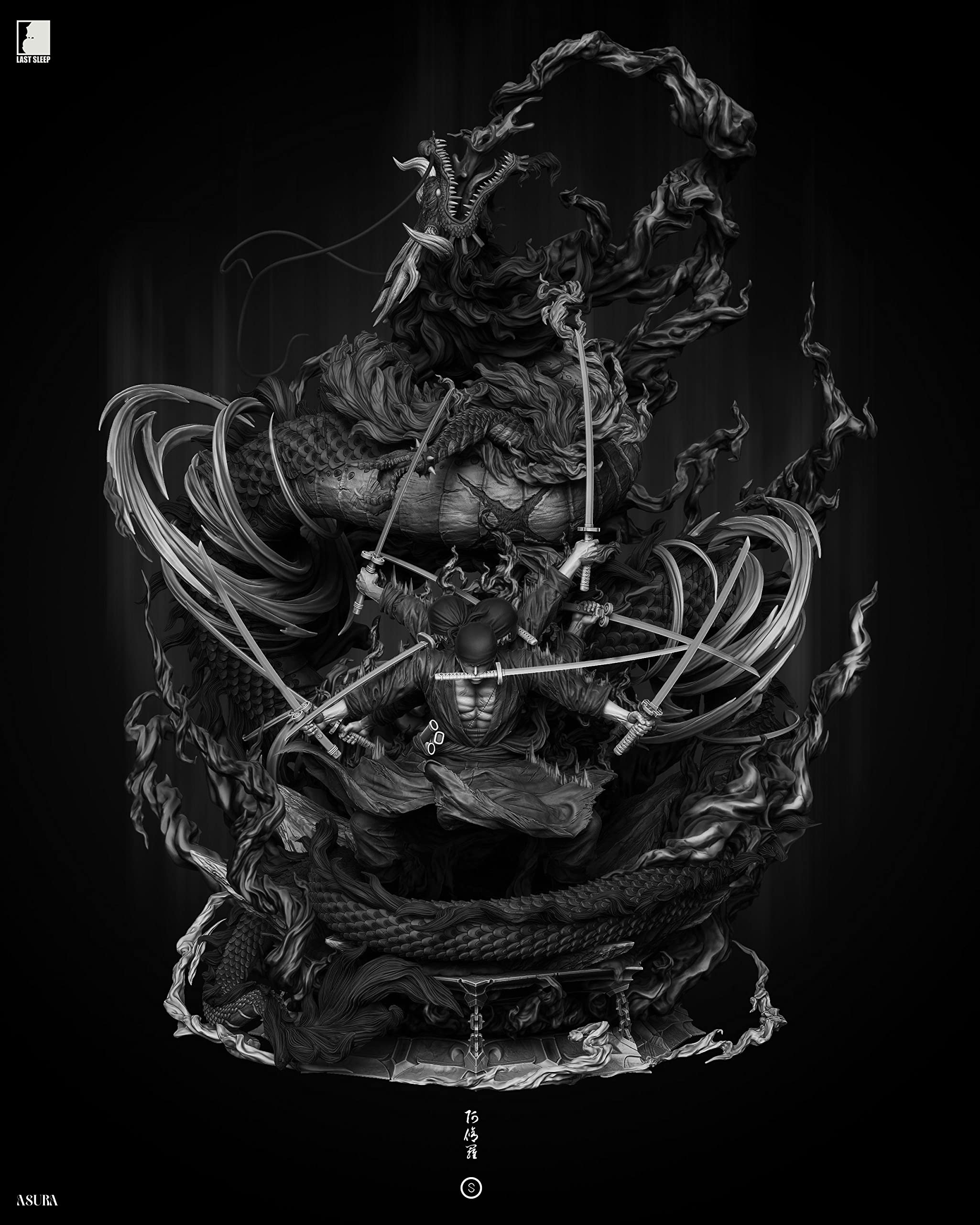 Amazon.co.jp: ロロノア・ゾロVS百獣のカイドウ フィギュア 1/4