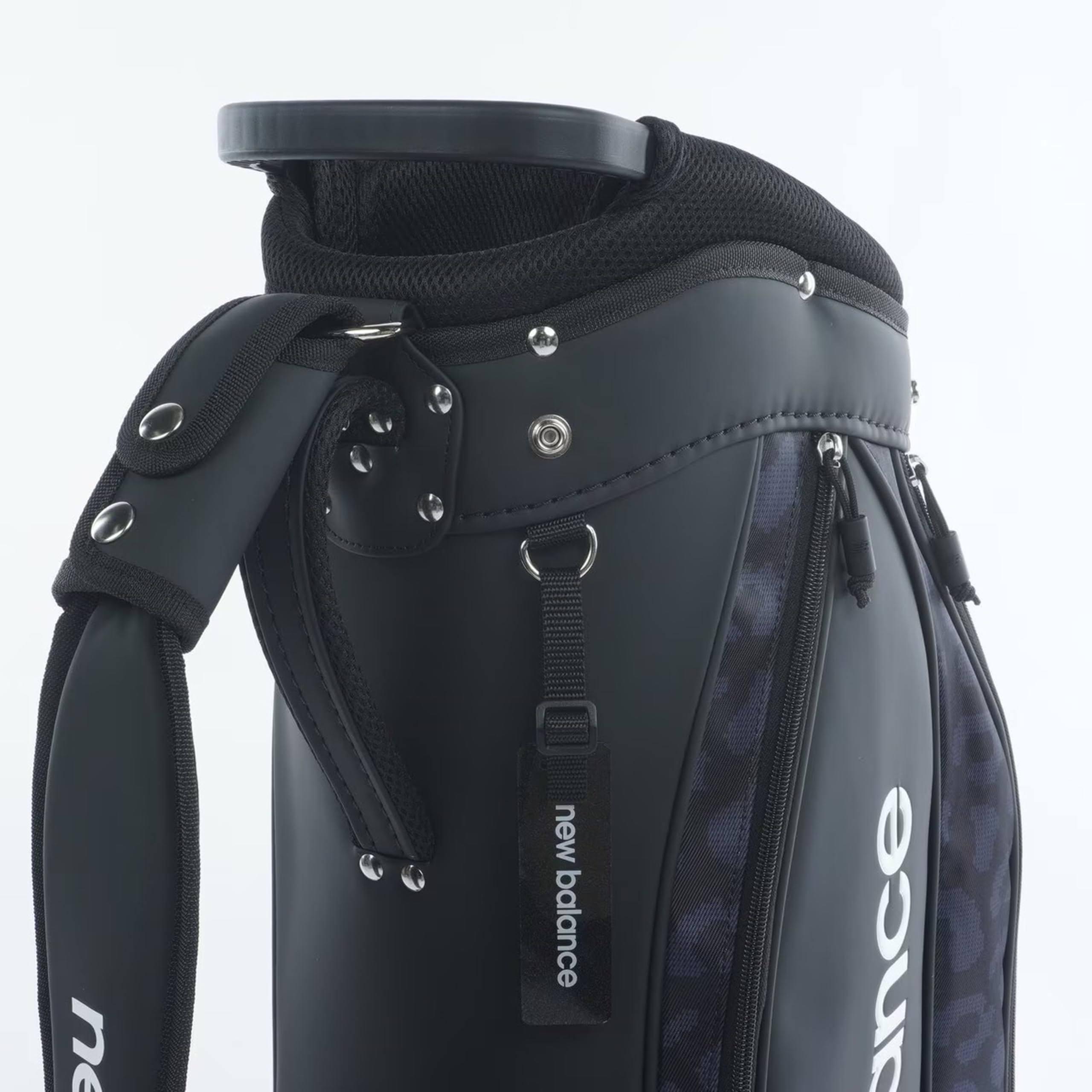 NEW 希少レアNEW BALANCE チェック柄ヒョウ柄 キャディバッグ ゴルフ