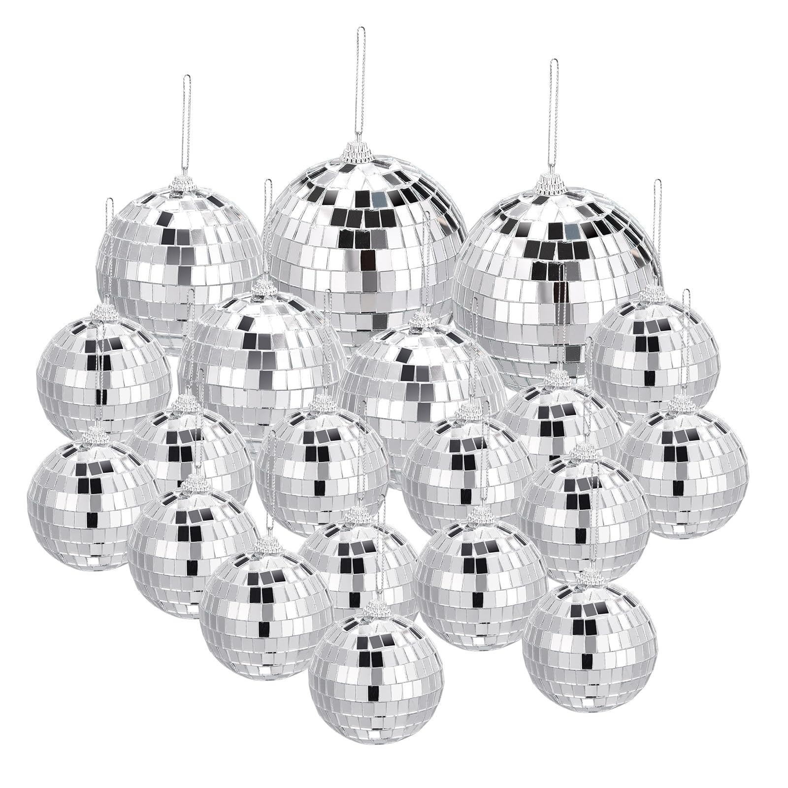 Amazon.co.jp: uxcell ミラーボール 5 cm 8 cm 10 cm 反射ボール 吊り