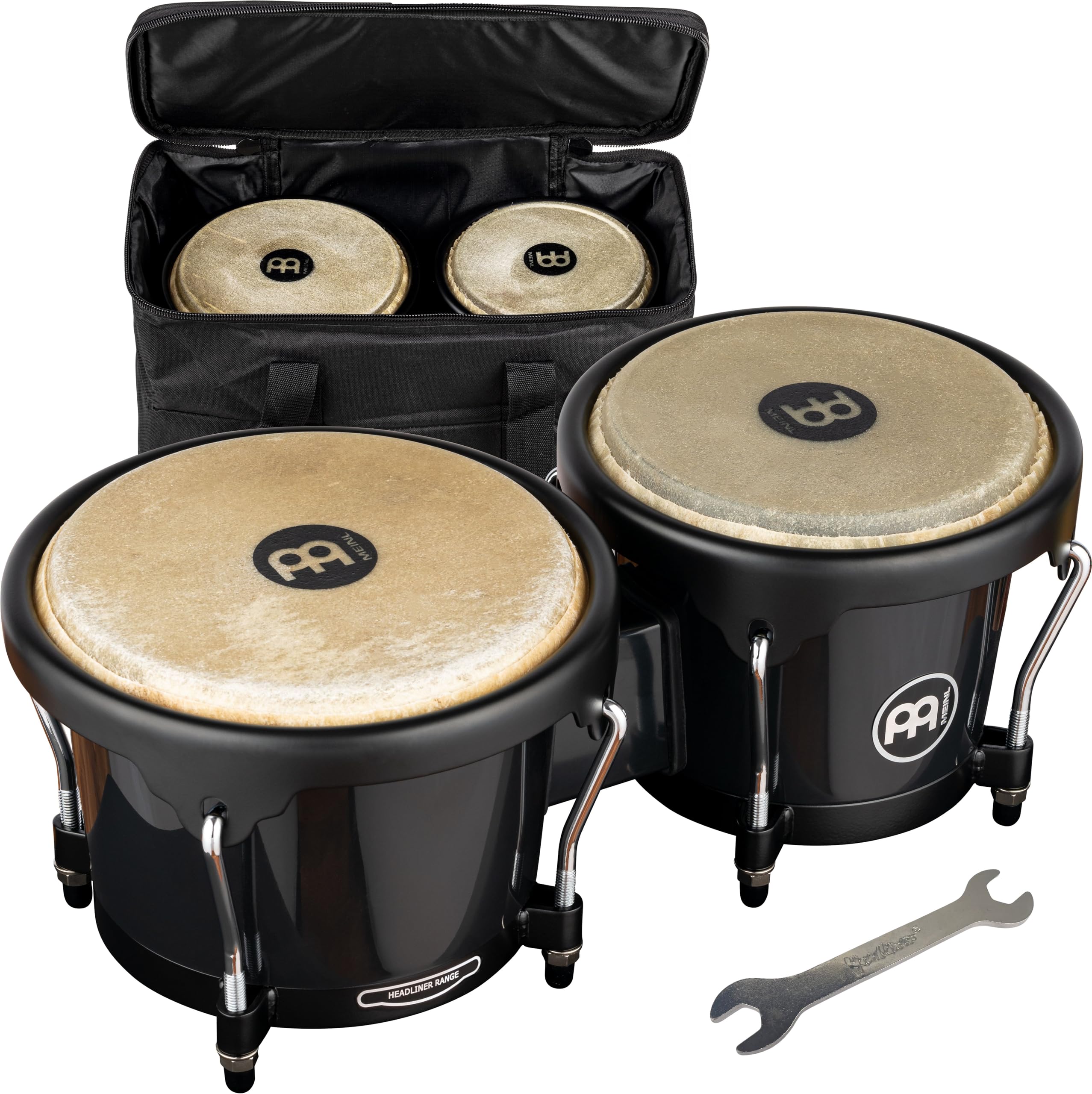Amazon.com: Meinl Percussion Bongos with Bag and Tuning Key, 6.5