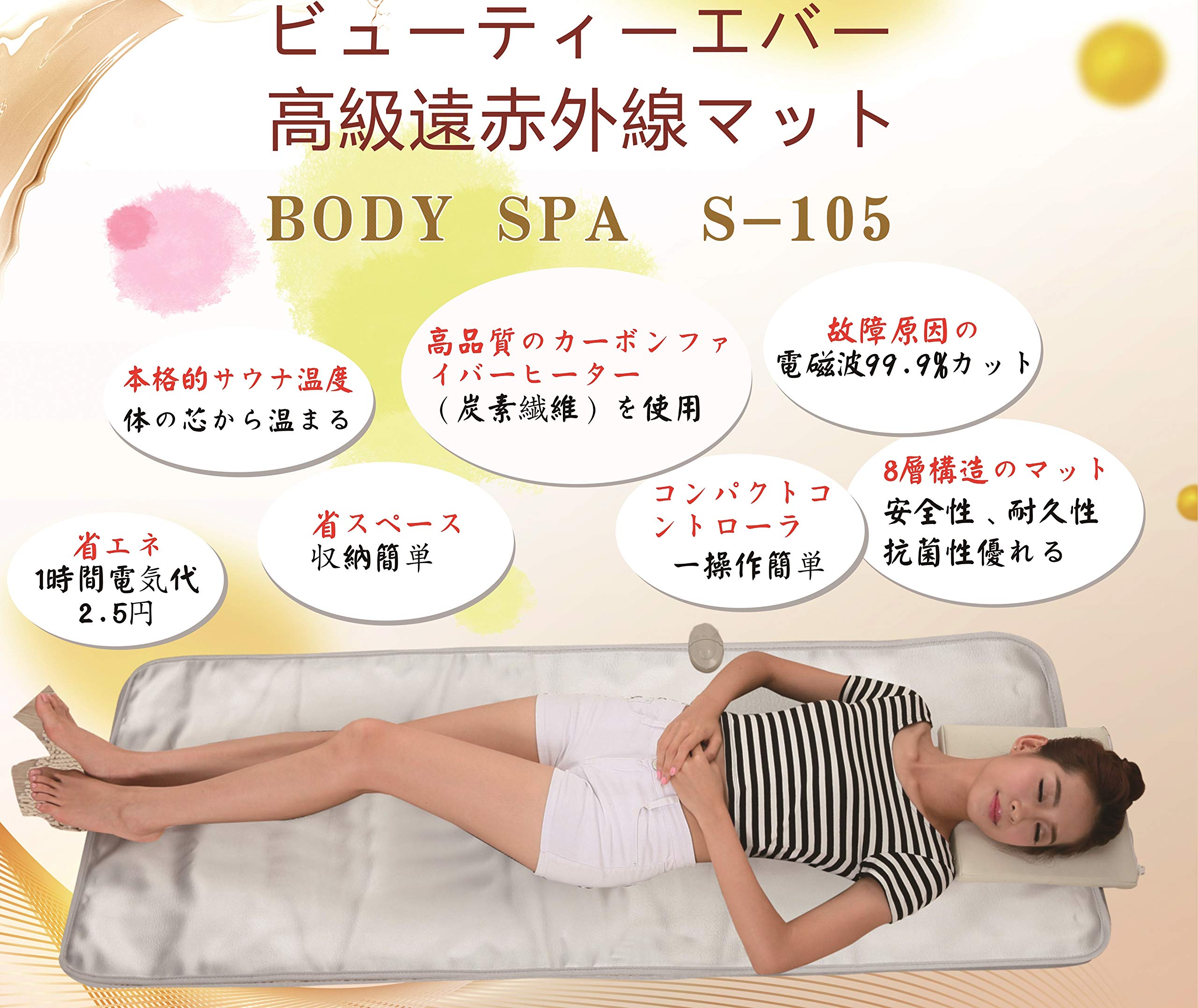 Amazon.co.jp: 【ビューティーエバー】サウナ 遠赤外線ヒートマット