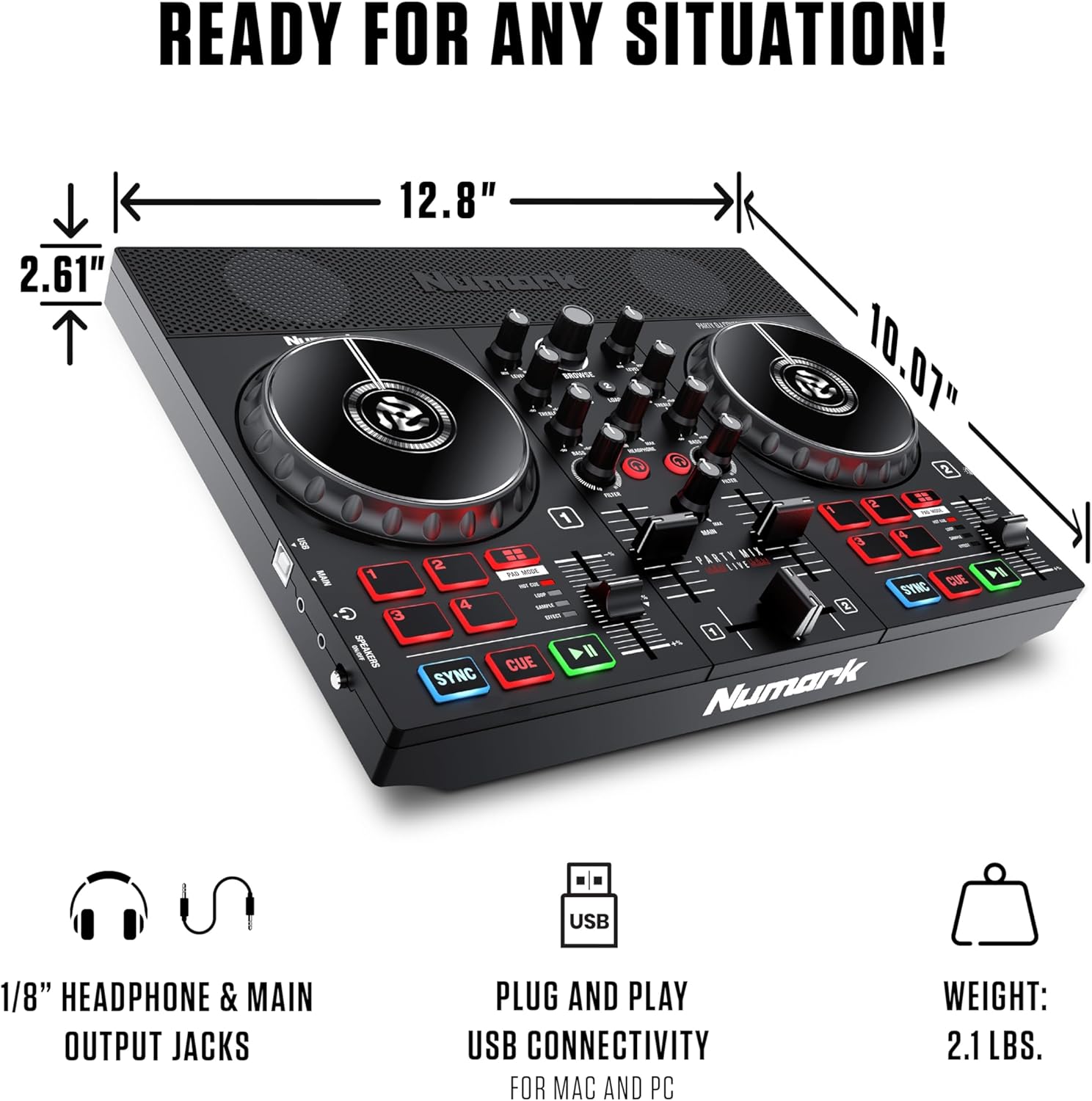 Numark Party Mix Live DJコントローラー ユーザーマニュアル