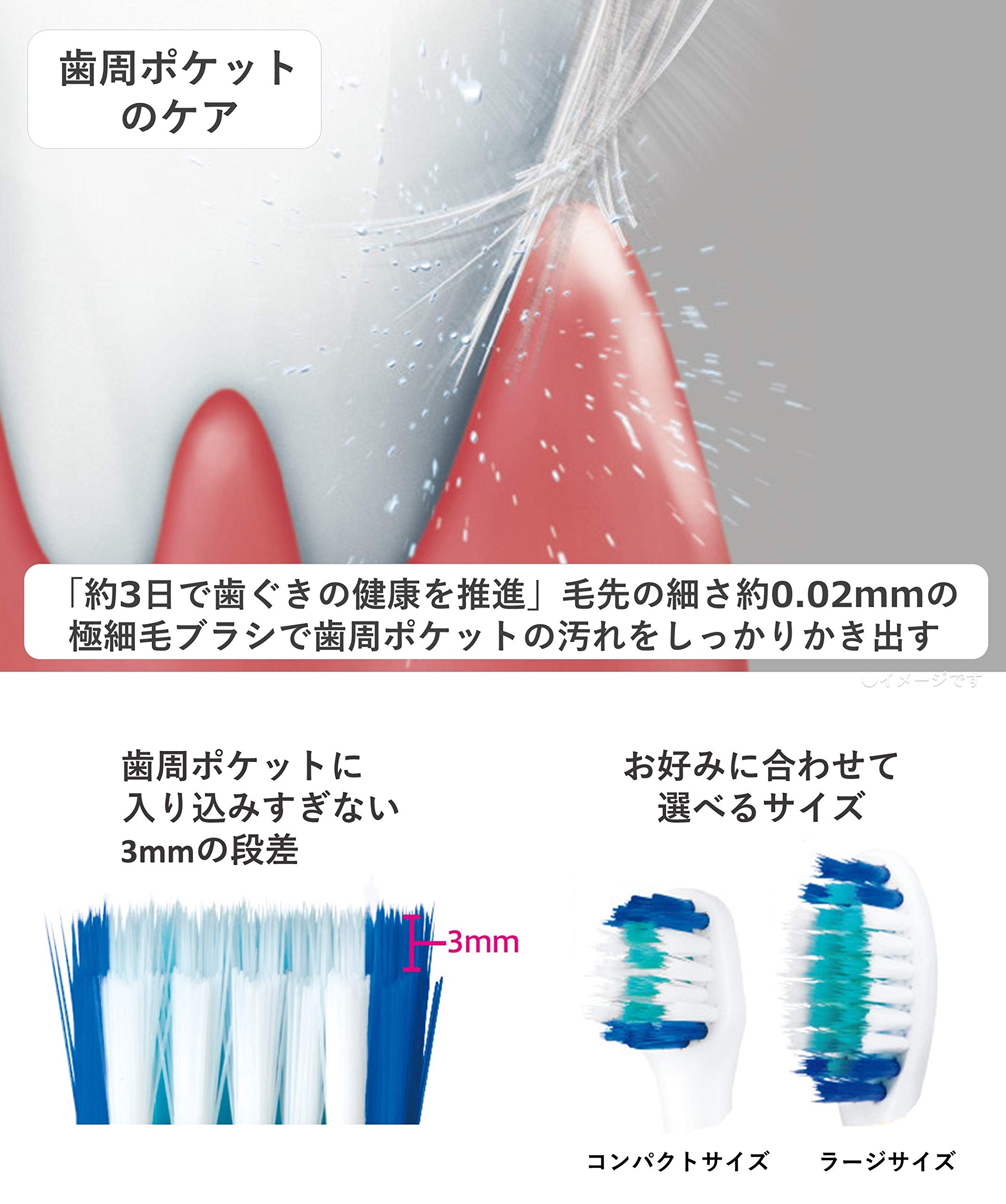Amazon.co.jp: Panasonic EW-CDP53-S Electric Toothbrush, Doltz