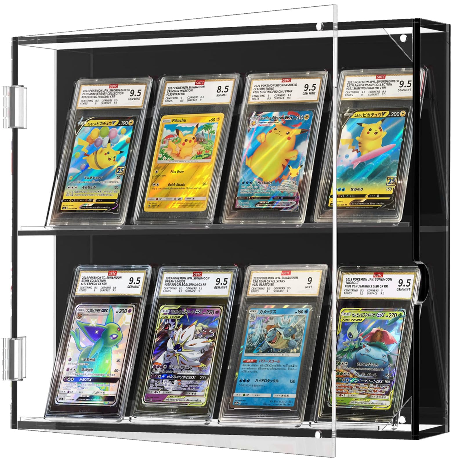 Amazon.co.jp: カードディスプレイケース PSA収納ケース 壁掛け式