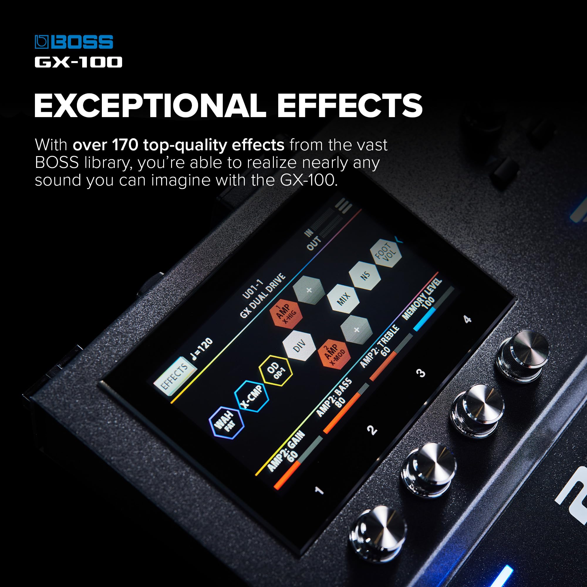 Amazon.co.jp: BOSS GX-100 Amp/Effectsプロセッサ プレミアムトーン