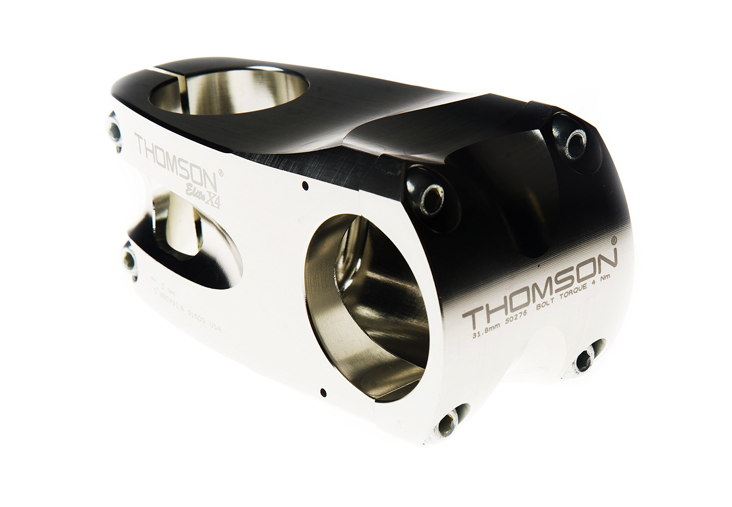 Amazon | THOMSON(トムソン) MTB STEM X4 31.8 60mm 0°SILVER SME164SL