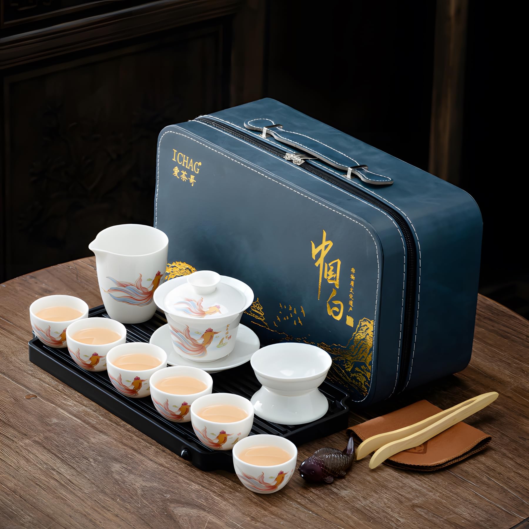 Amazon.com | ICHAG Chinese Tea Set, Gongfu Tea Sets for Adults