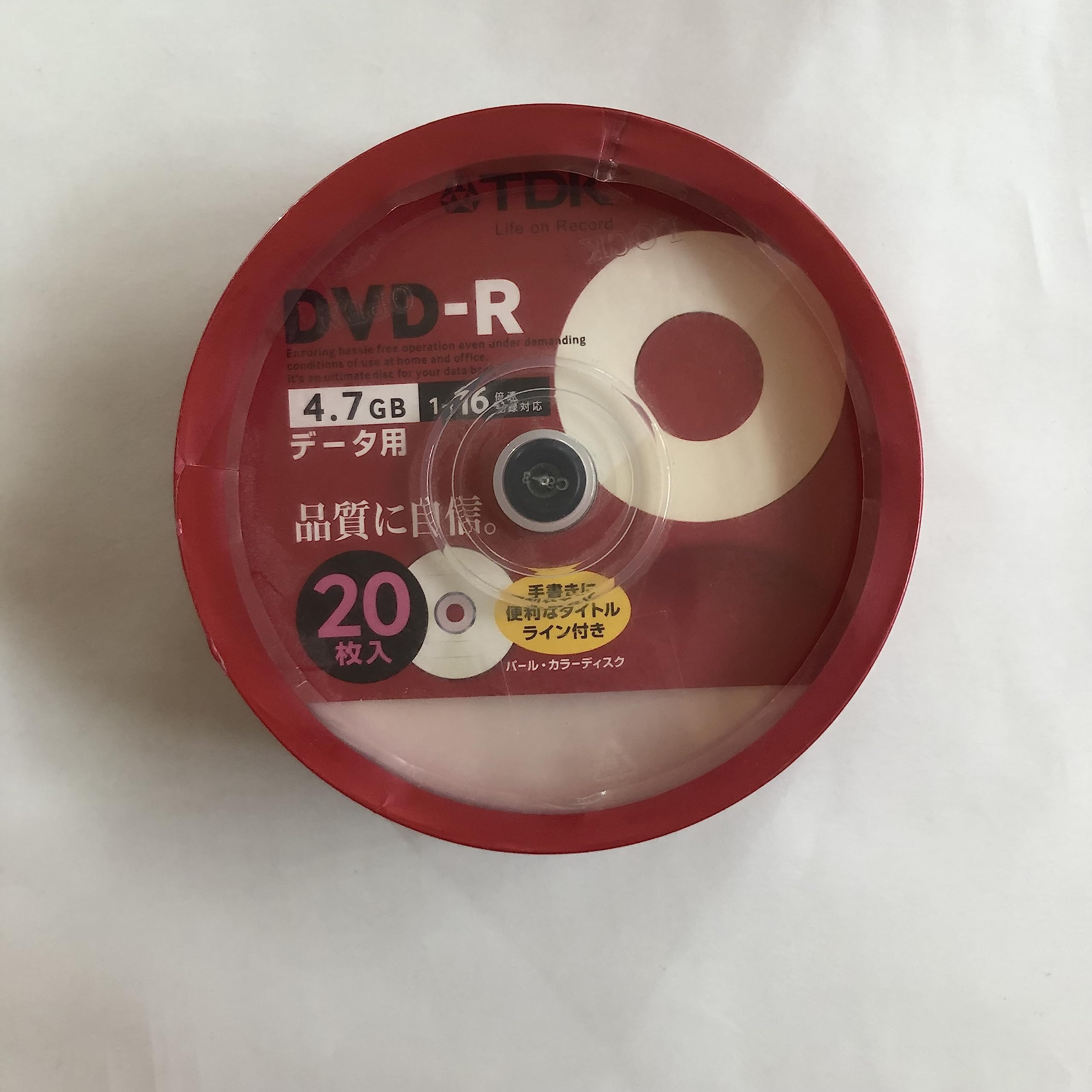 Amazon.co.jp: TDK データ用DVD-R 4.7GB 16倍速対応 パールカラー