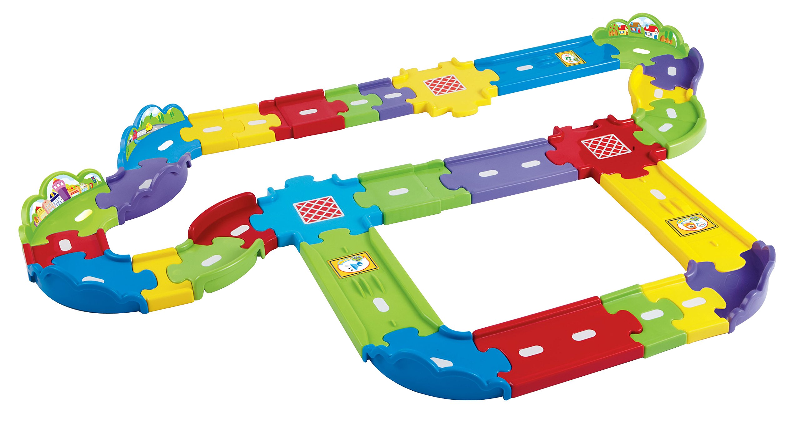 Amazon.com: VTech Go! Go! Smart Wheels Deluxe Track Playset : Toys
