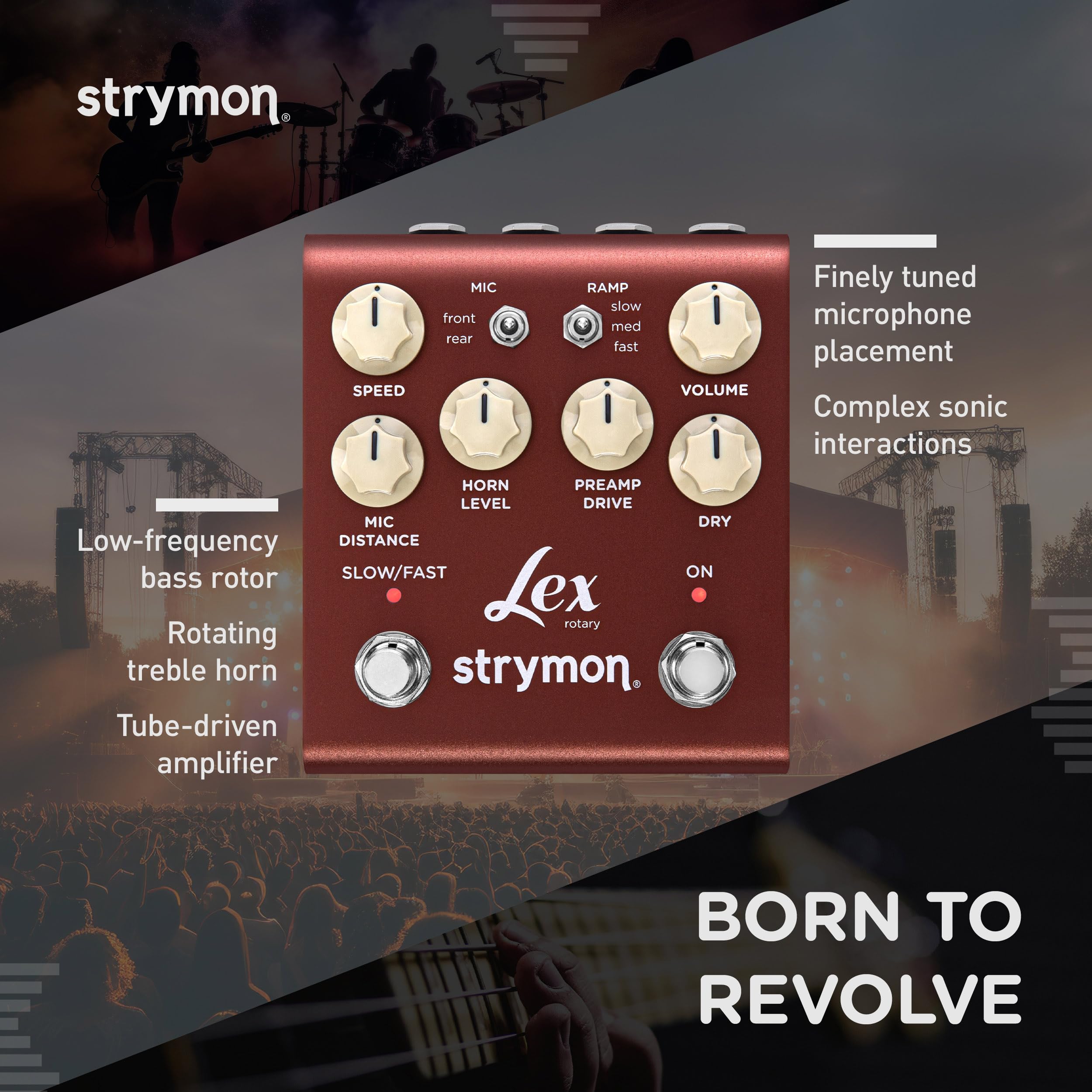 Amazon.com: Strymon Lex V2 Rotary Speaker Guitar Effects Pedal for