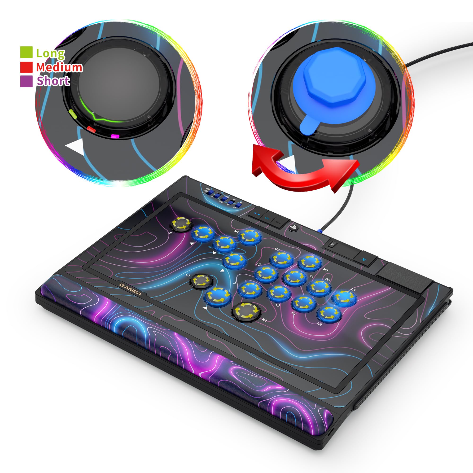 Amazon.com: Qanba Sapphire S1 Leverless Arcade Controller Joystick