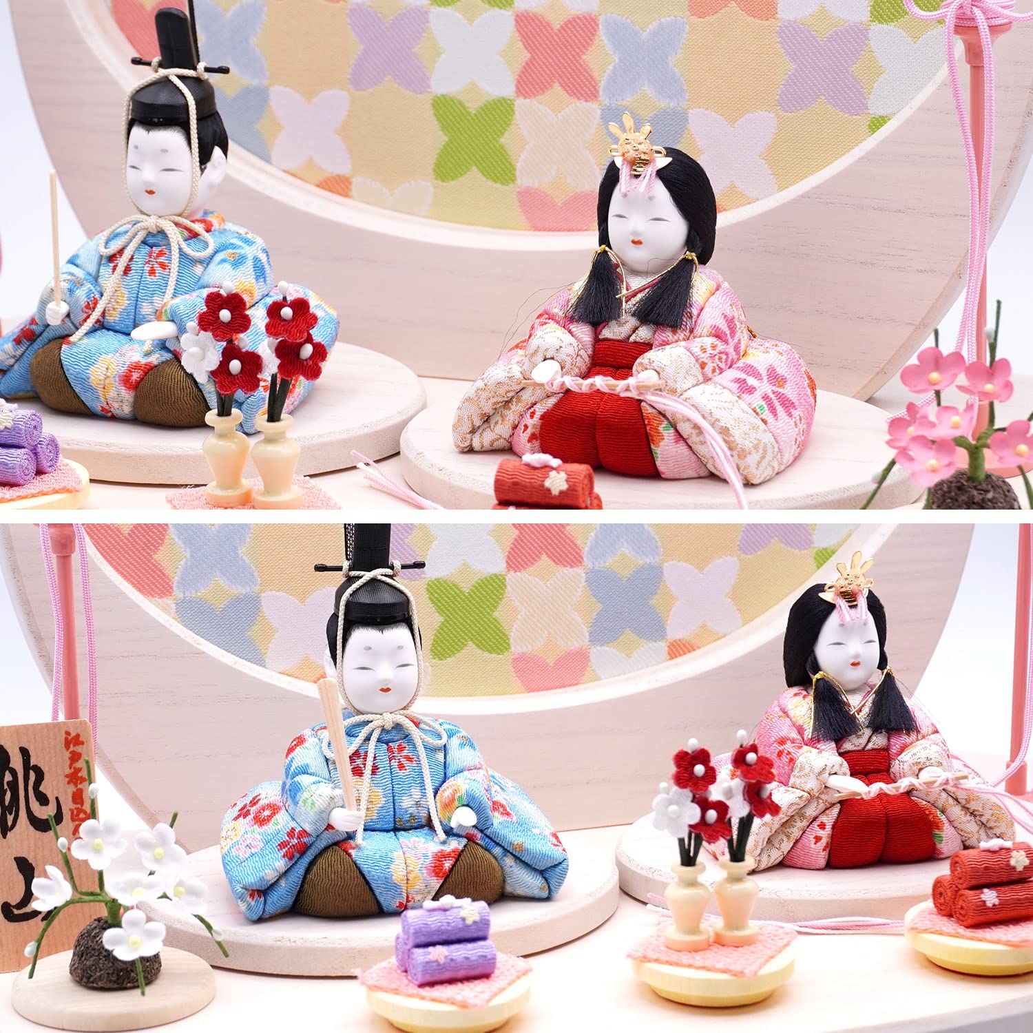 Amazon.co.jp: 一秀作 江戸木目込 桃山雛 S-2 親王飾り : おもちゃ