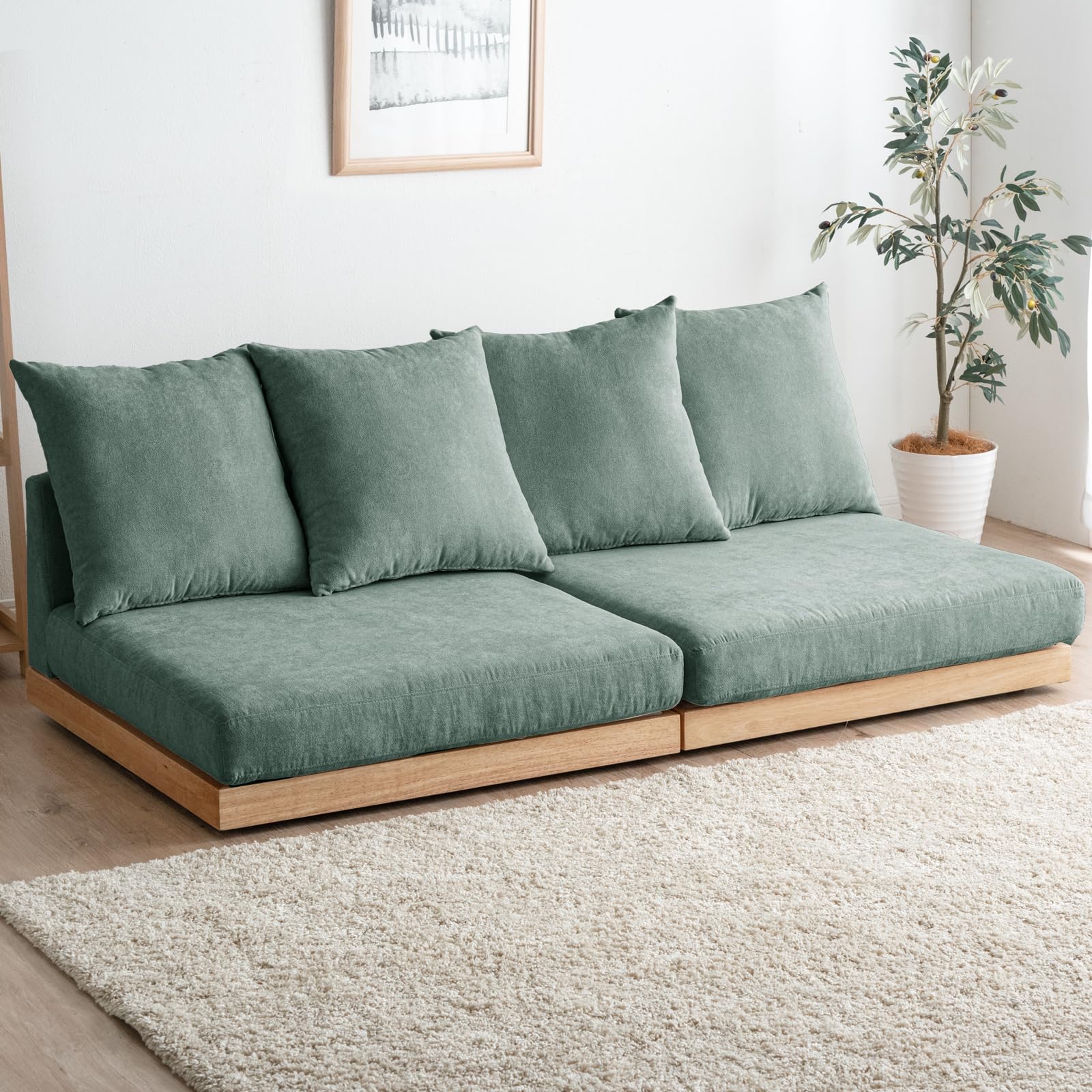 Amazon｜タンスのゲン ソファー 2人掛け【超BIG座面/洗えるカバー