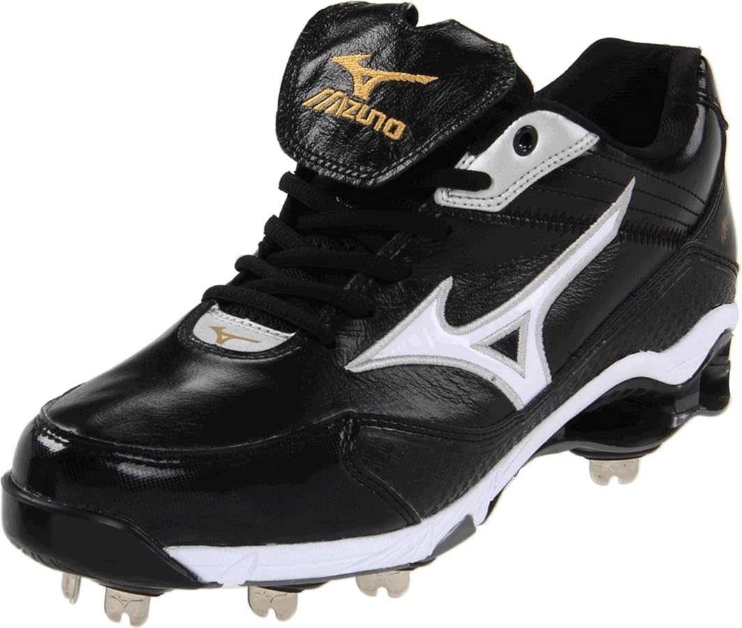 Amazon.com | Mizuno Men's 9-Spike PRO KL 6, Black/White, 10 M US
