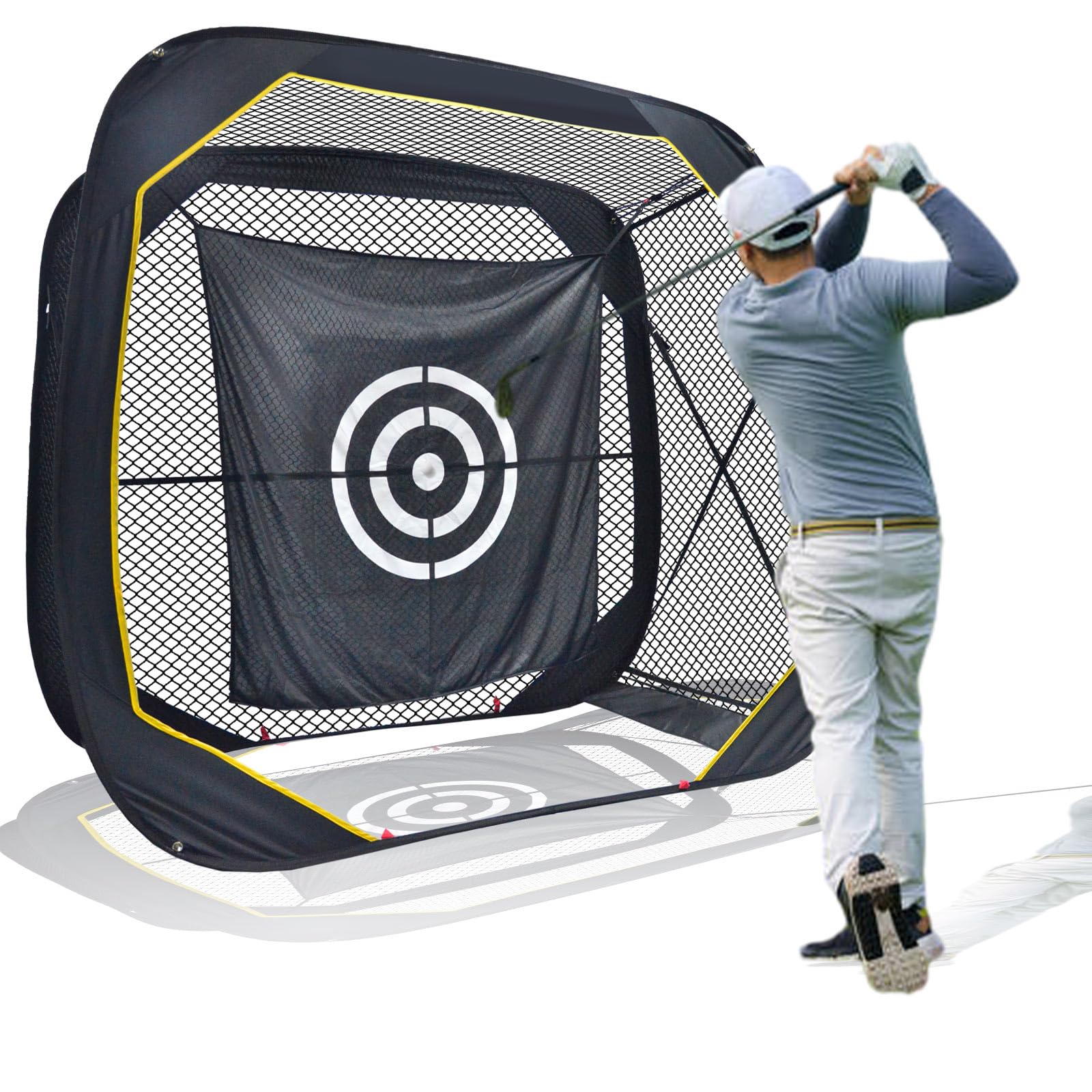 Amazon | ゴルフネット 折りたたみ 室内屋外 練習用 ：ポップアップ
