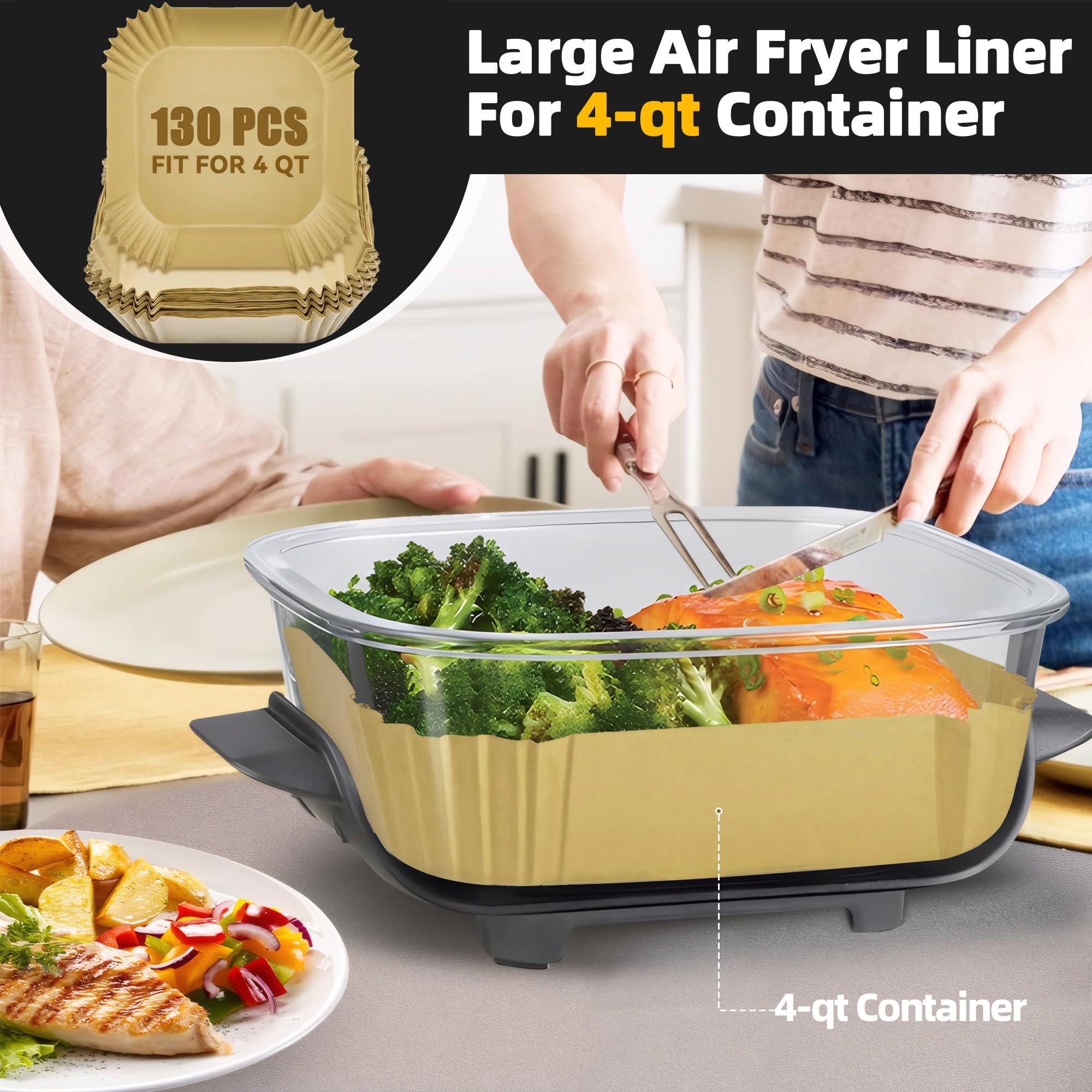 Amazon.co.jp: Ninja Crispi用エアフライヤーライナー 4イン1