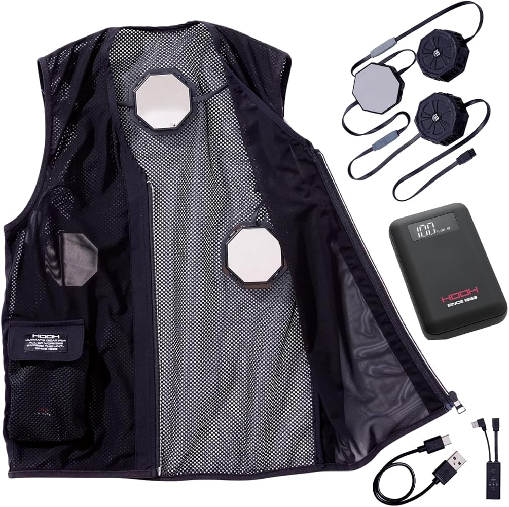 Amazon.co.jp: [村上被服] ペルチェベストセット(八角形) PV333 鳳皇