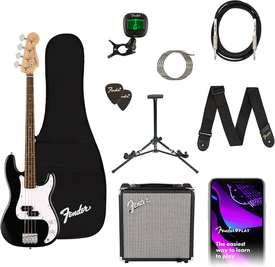 Amazon.com: Fender Squier Debut Series Precision Bass Guitar Pack