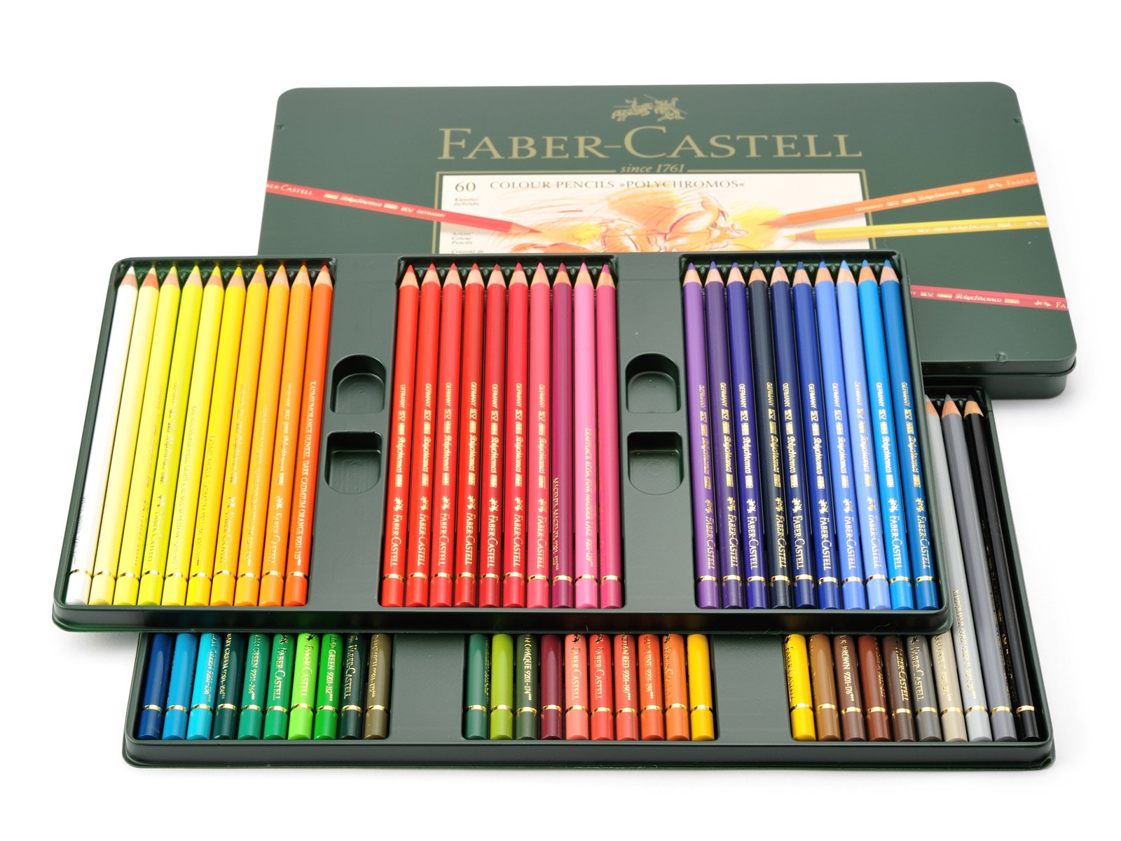 Faber-Castell ポリクロモス色鉛筆 60本セット Polychromos 色鉛筆60色