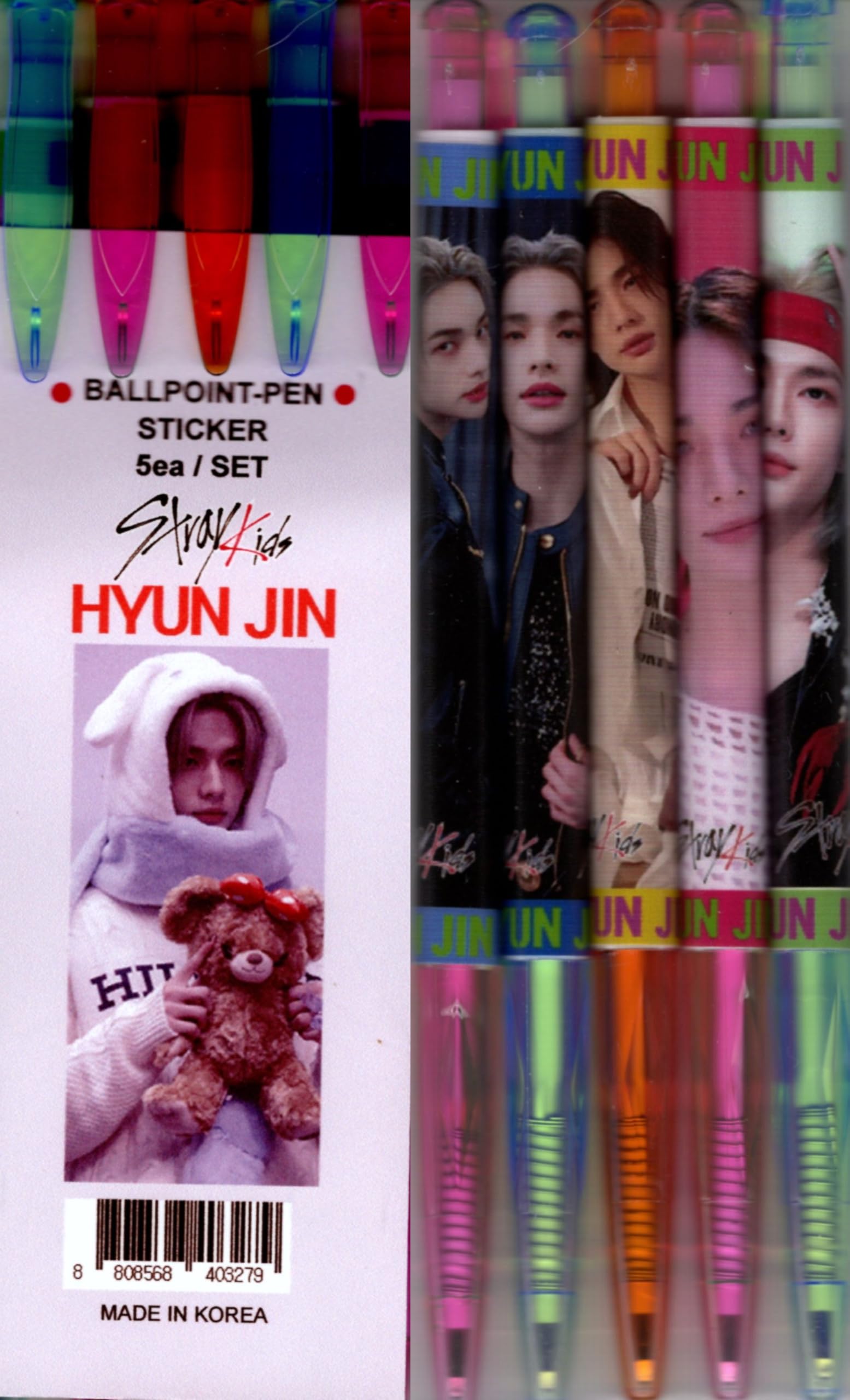 Amazon.co.jp: ヒョンジン グッズ ボールペン 5本セット + ステッカー