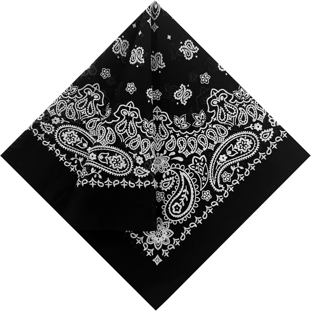 Amazon.com: HankieWorld Single Pack Bandanas 60s Premium Cotton