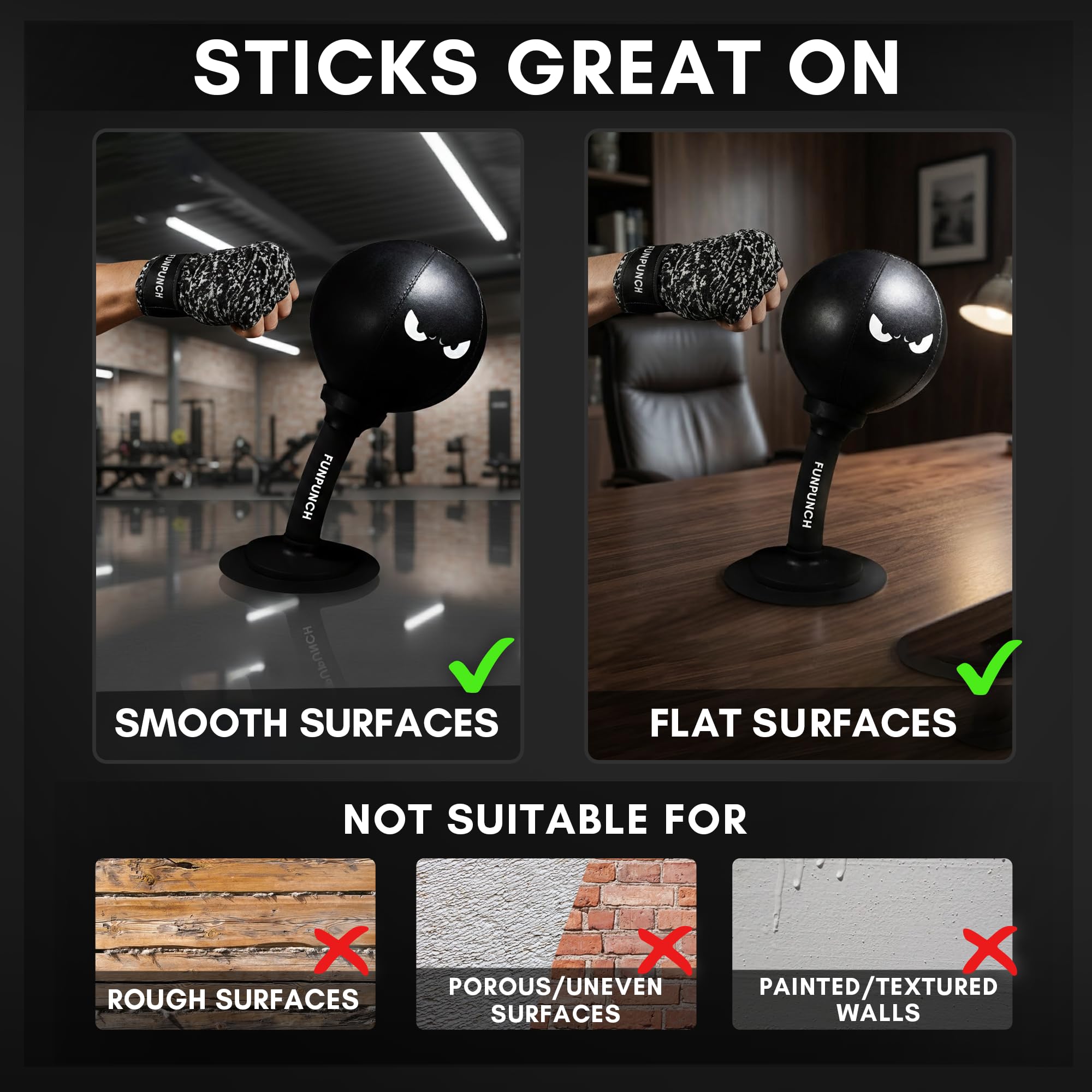 Amazon.co.jp: FUNPUNCH レイジバッグ デスクトップパンチングバッグ