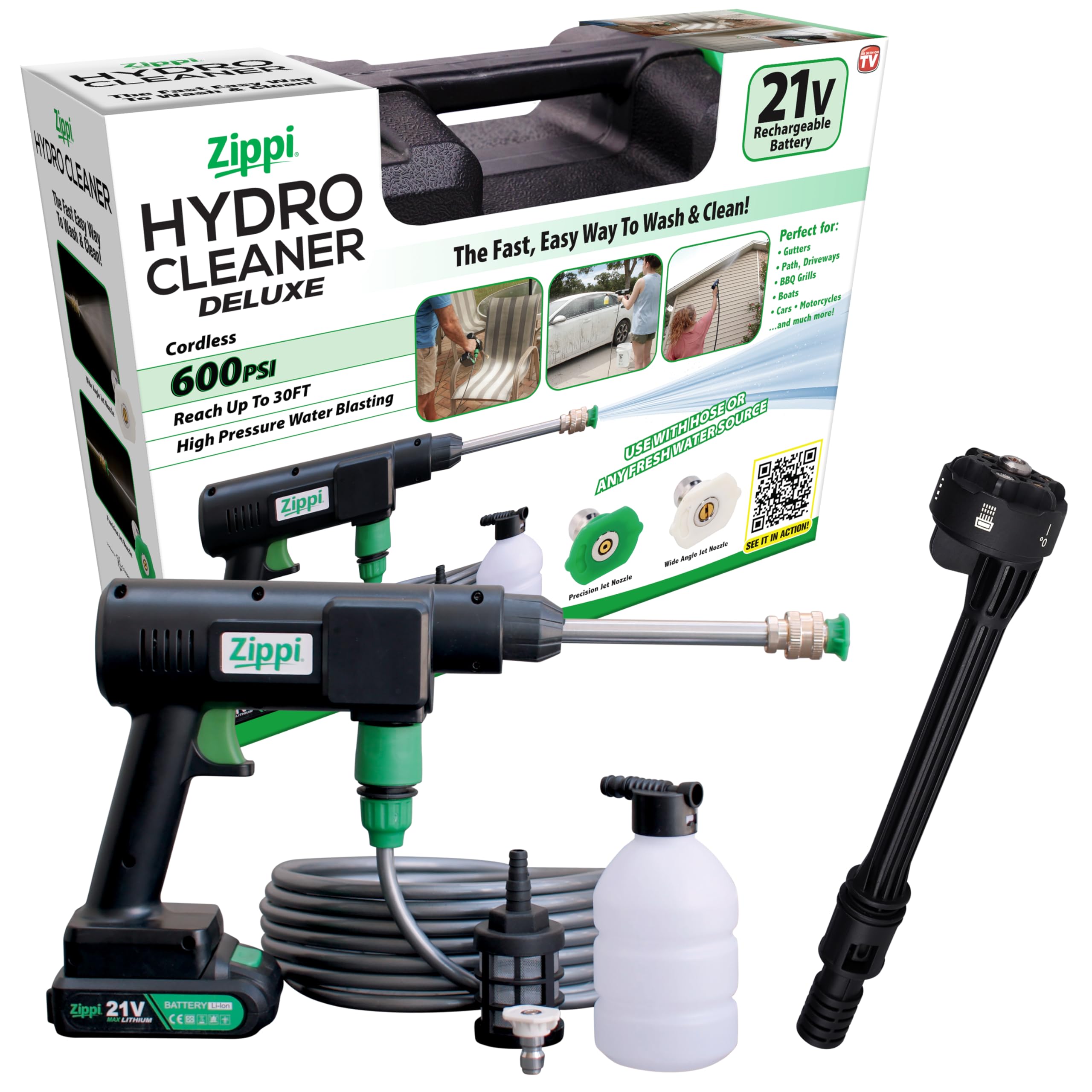Amazon.com : Zippi Hydro Cleaner Deluxe 2025 – Cordless High