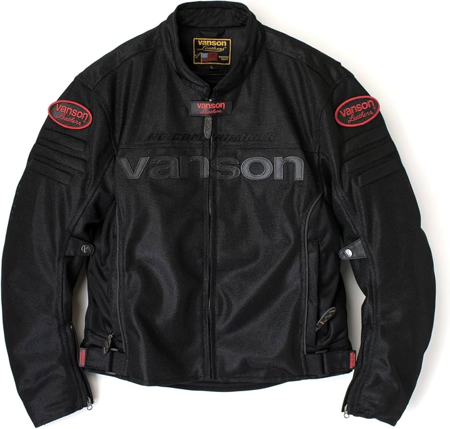 vanson メッシュジャケット 2XL 夏用 ライダーズジャケット