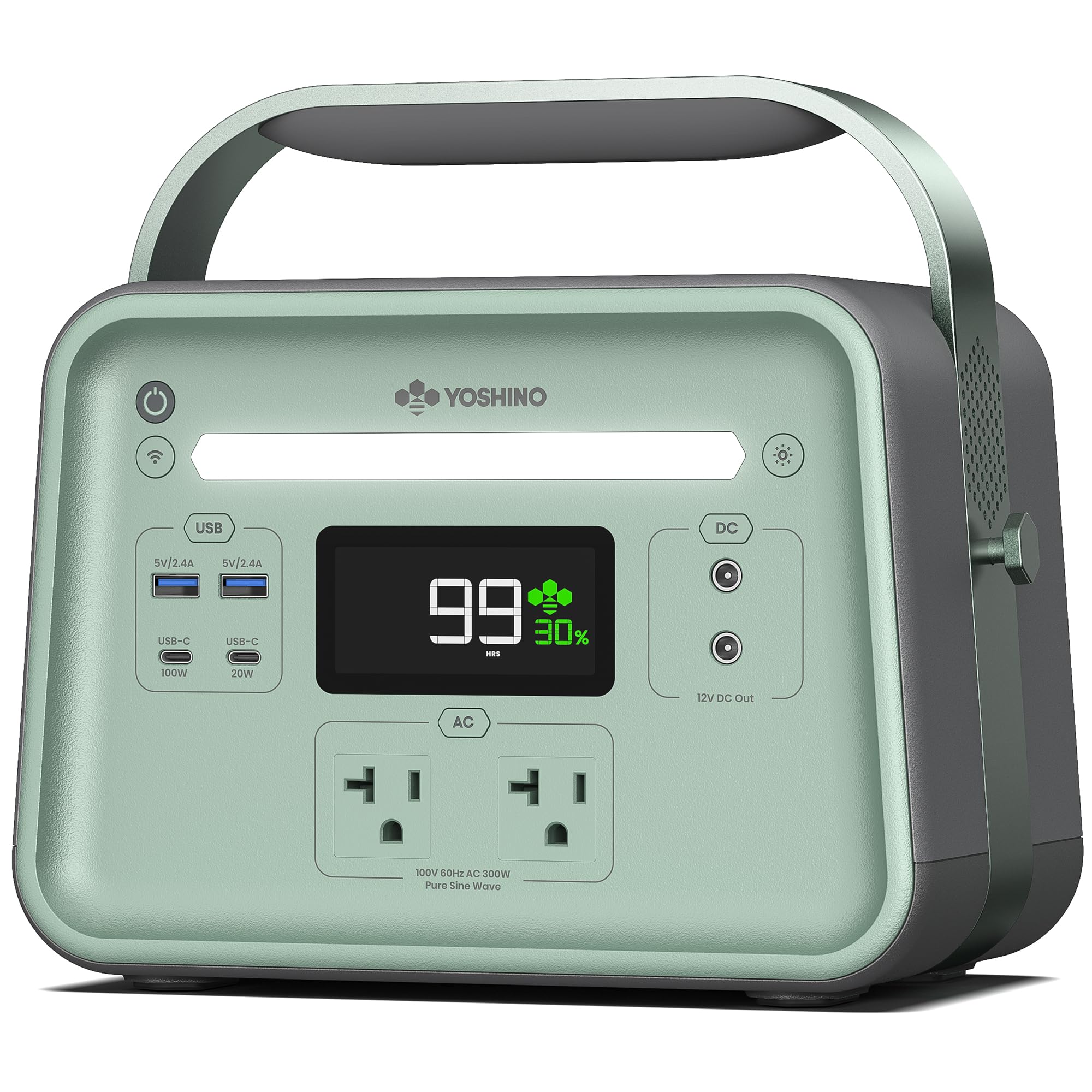 Amazon.co.jp: Yoshino 固体電池 ポータブル電源 B300 SST 241Wh 小型