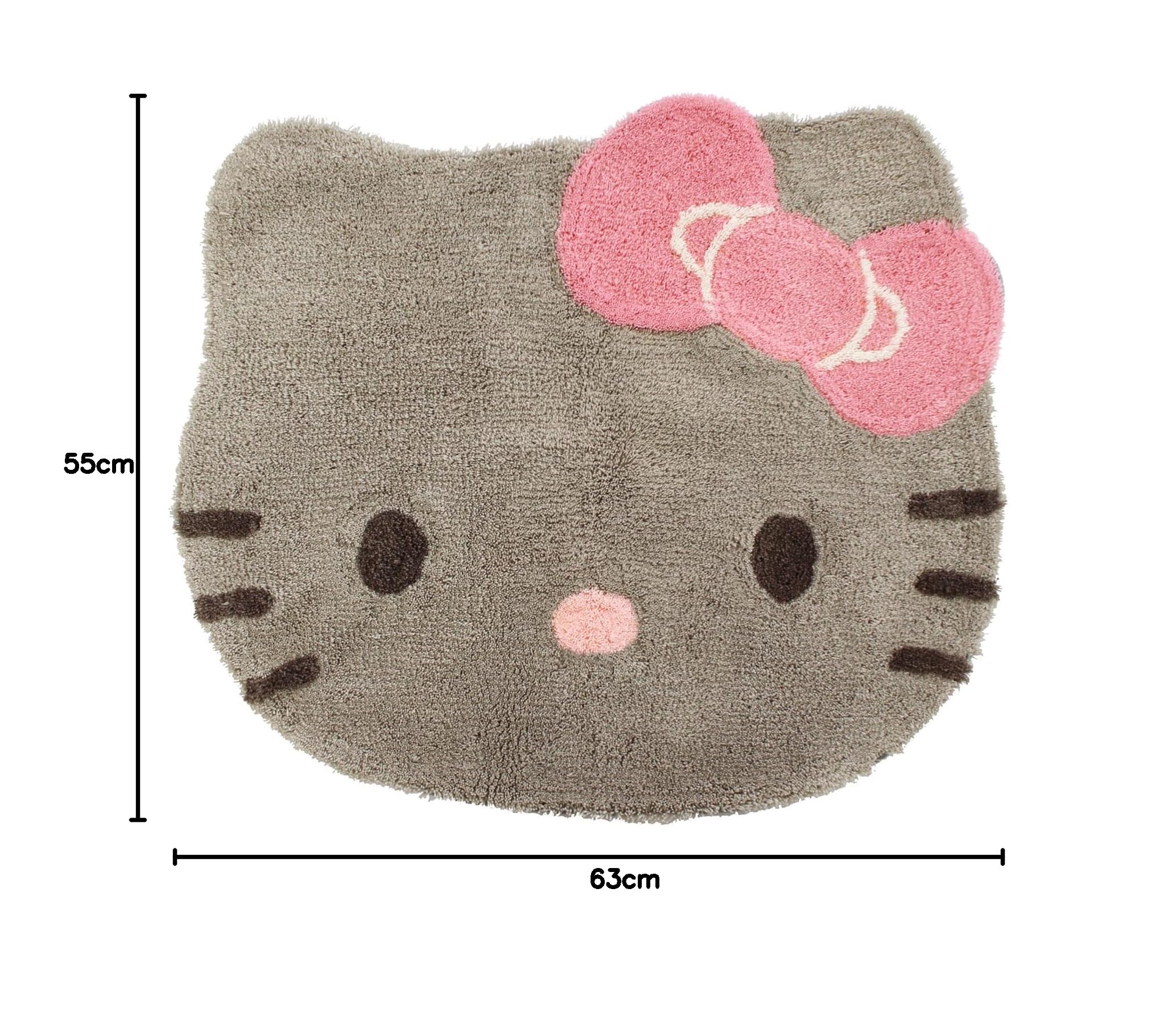 Amazon｜オカ ハローキティダイカット フロアマット Mサイズ(約55×63cm