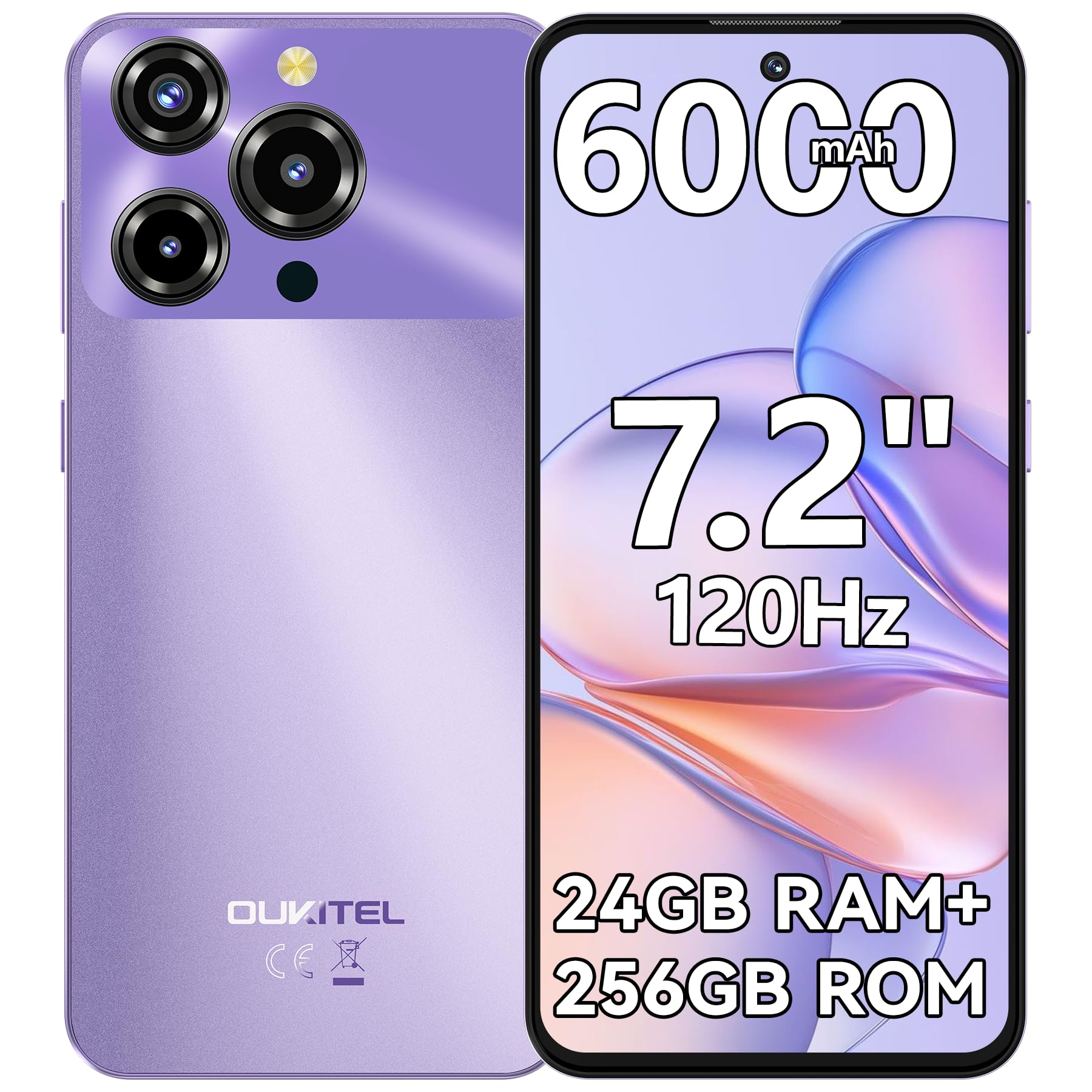 Amazon | OUKITEL SIMフリー スマートフォン 本体 C69 7.2インチ HD 大