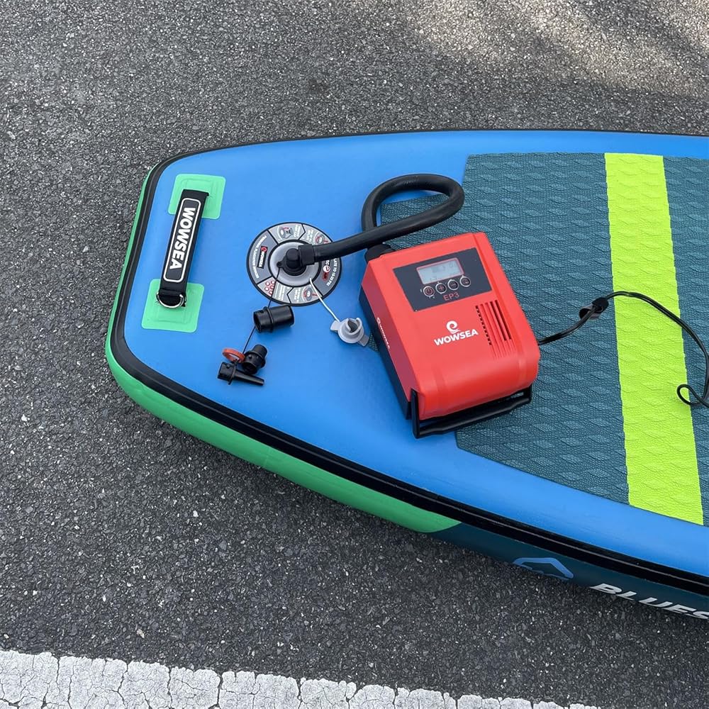 Amazon.co.jp: WOWSEA SUP用 電動エアーポンプ 12V給電 16psiまで 電動