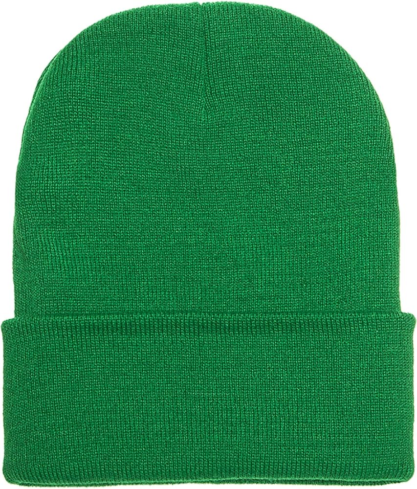 L2K Heavyweight Men Women Cuffed Plain Skull Knit Beanie 1501