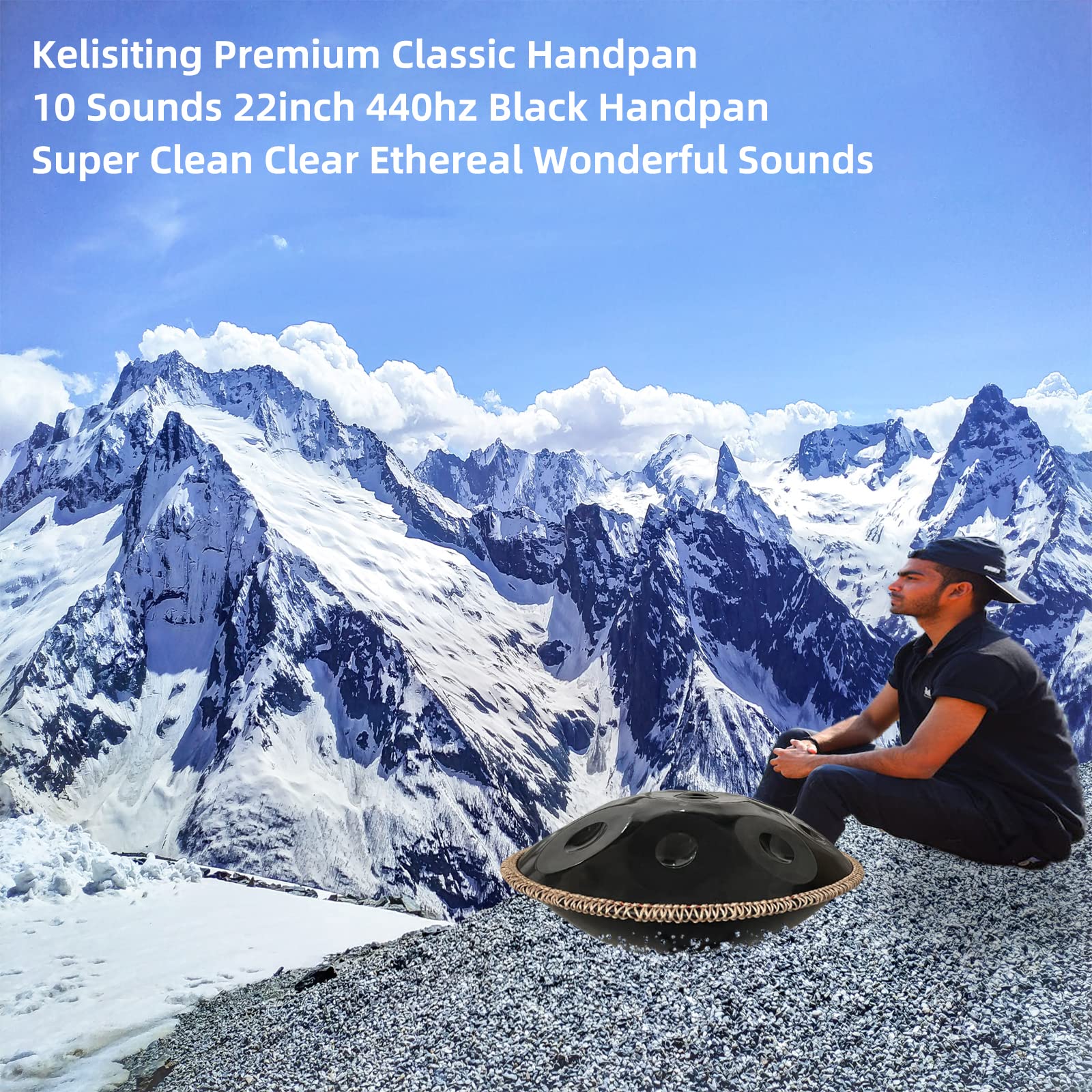 Amazon | ハンドパン 432HZ、10音 22インチ D マイナー ハンド