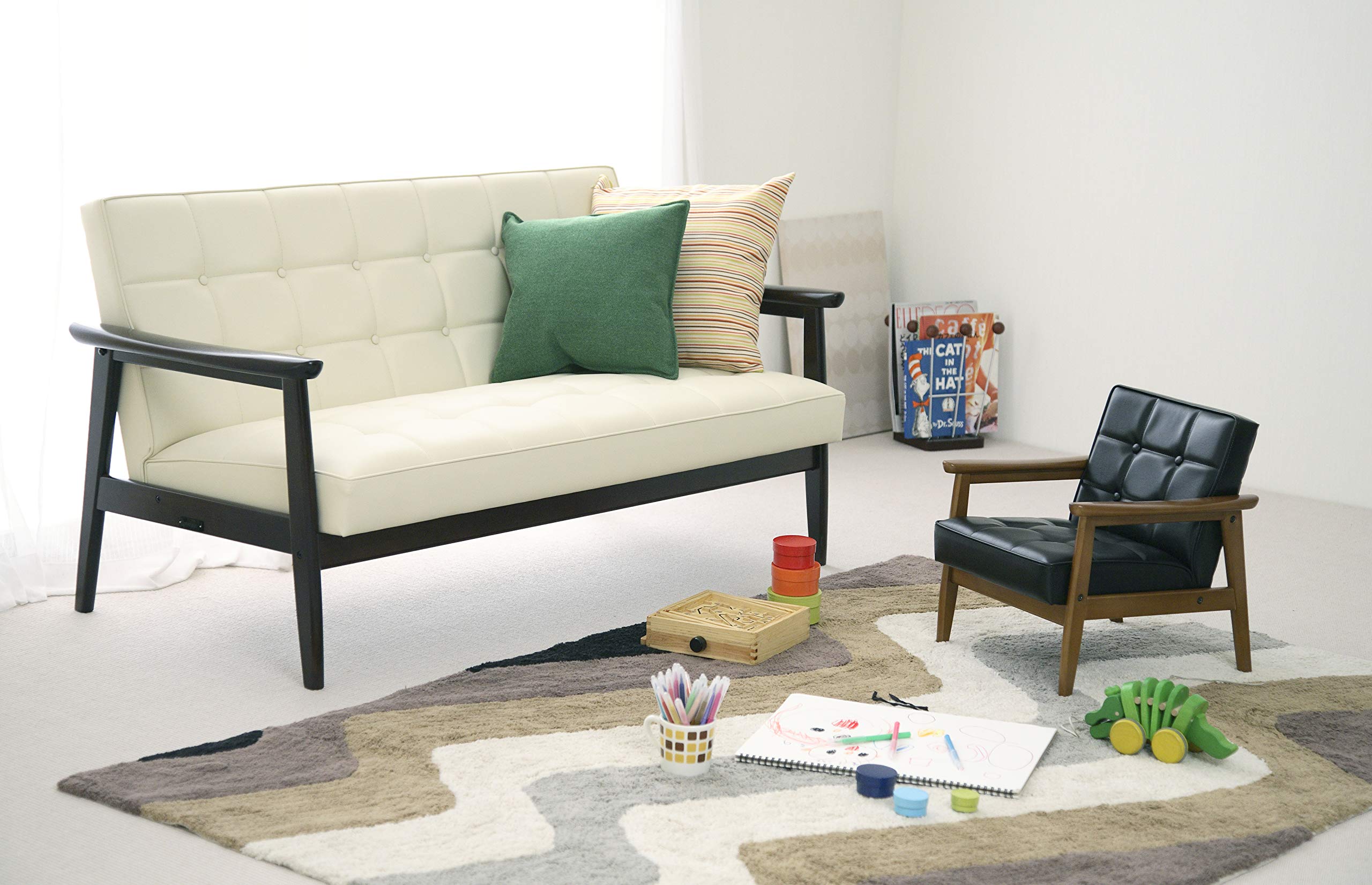 Amazon｜【カリモク60】 Kチェア ソファ ミニ 子ども用 モケット