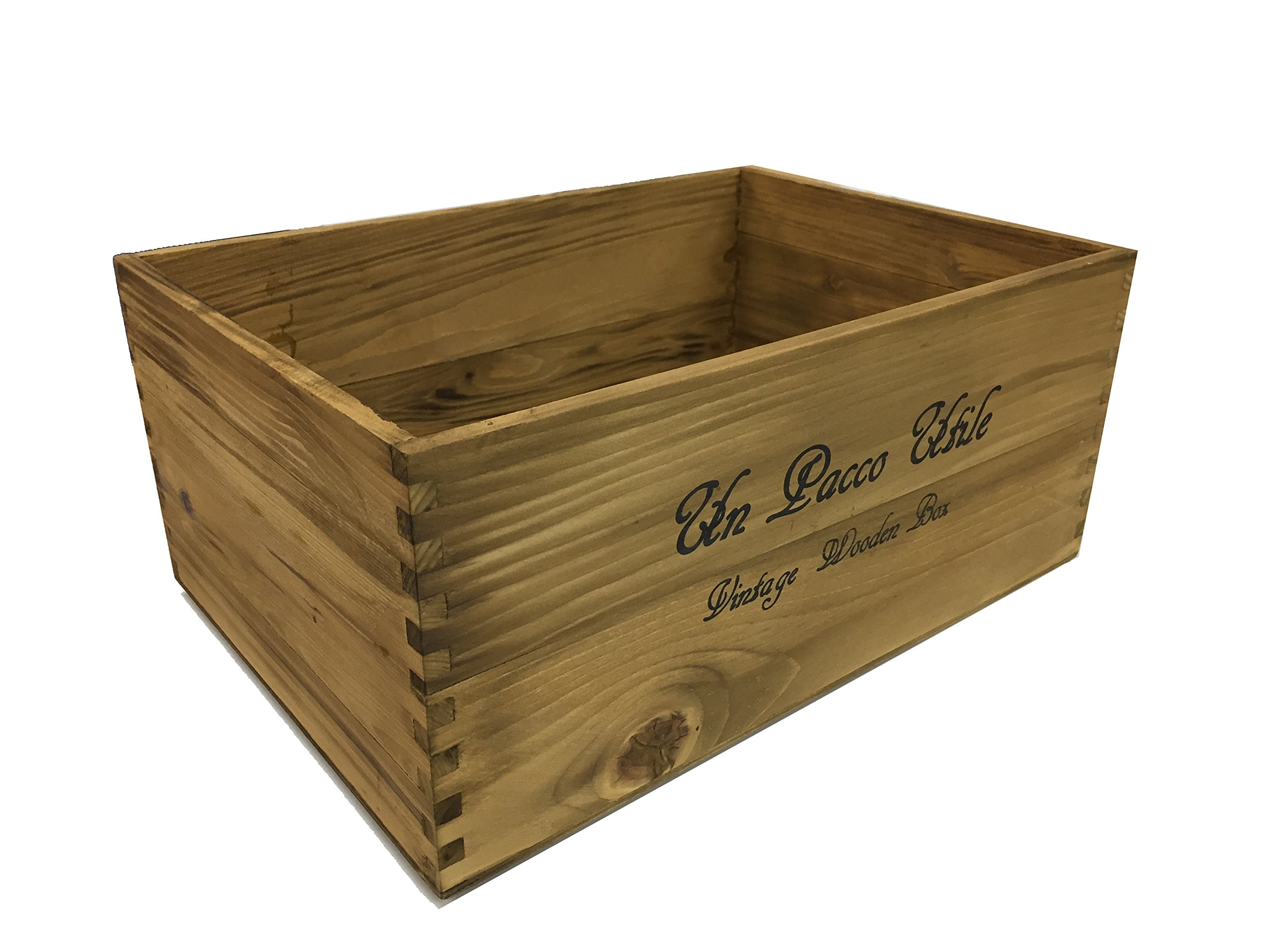 Amazon.co.jp: 収納 木箱 アンティーク風ウッドボックス ※2個セット