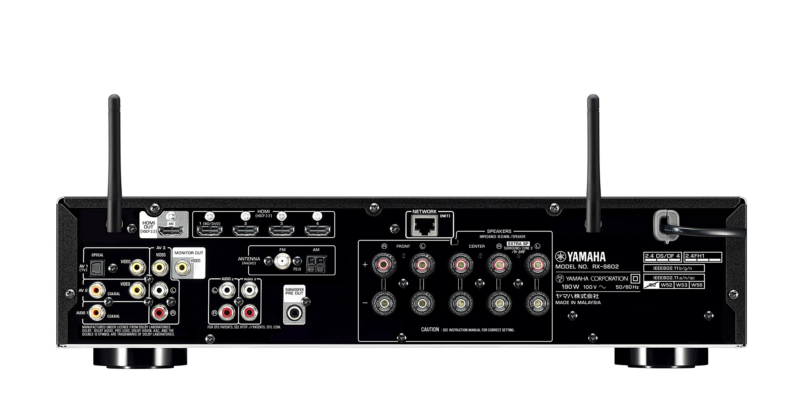 Amazon.co.jp: ヤマハ AVレシーバー RX-S602 5.1ch/4K/Bluetooth/Wi-Fi