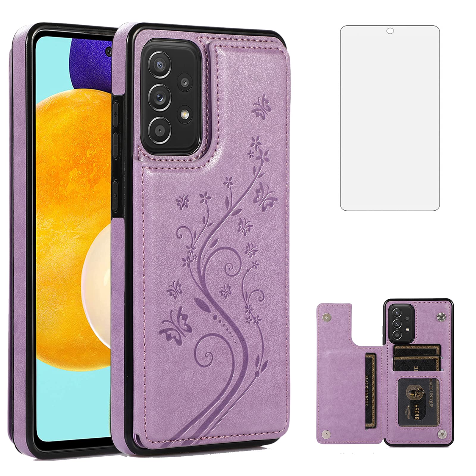 Amazon.com: Phone Case for Samsung Galaxy A52 5G/4G with Tempered