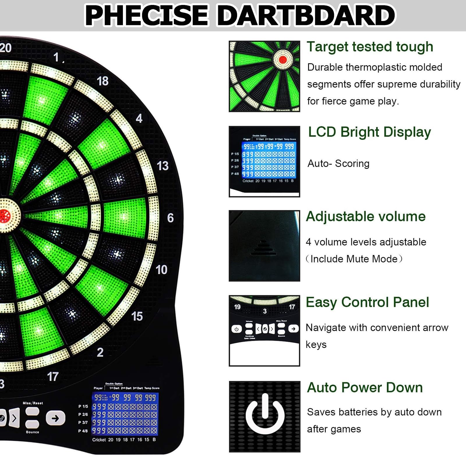 Amazon.co.jp: 電子ダーツボード、自動採点電子ダーツボードセット