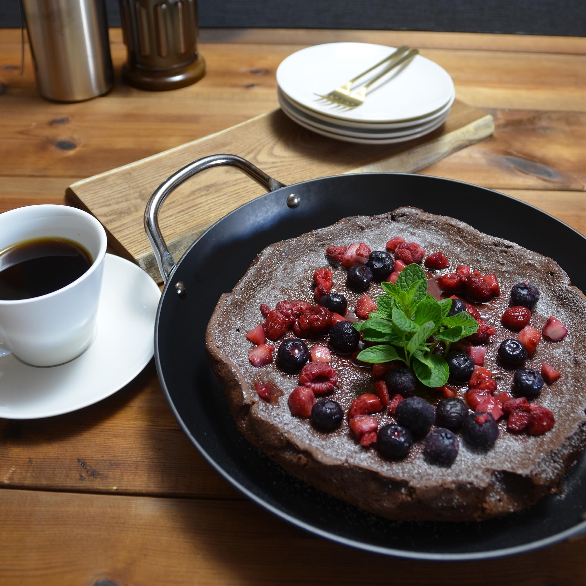 Amazon｜リバーライト フライパン 鉄 両手 厚板 28cm 極JAPAN 直火 IH