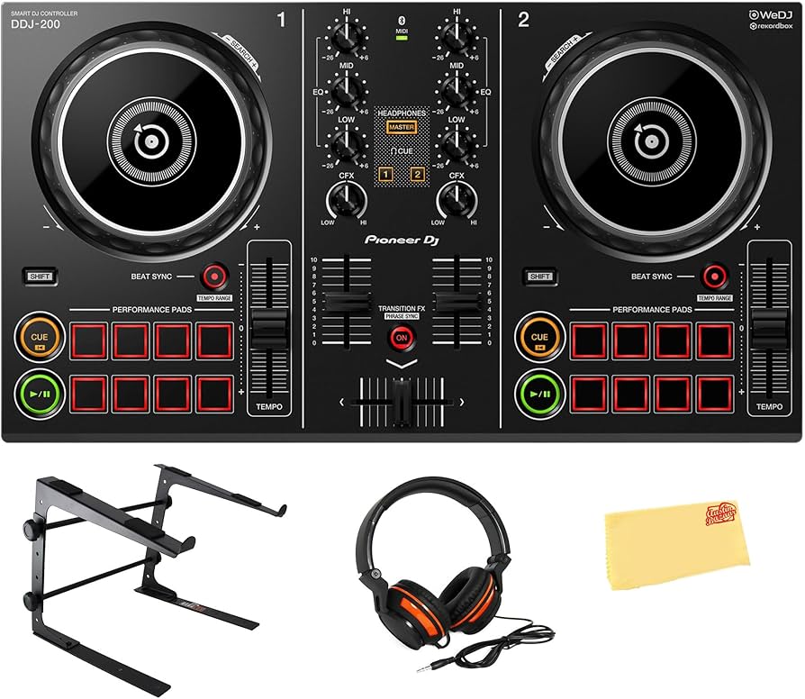 Amazon.com: Pioneer DDJ-200 2-Channel Smart DJ Controller Bundle
