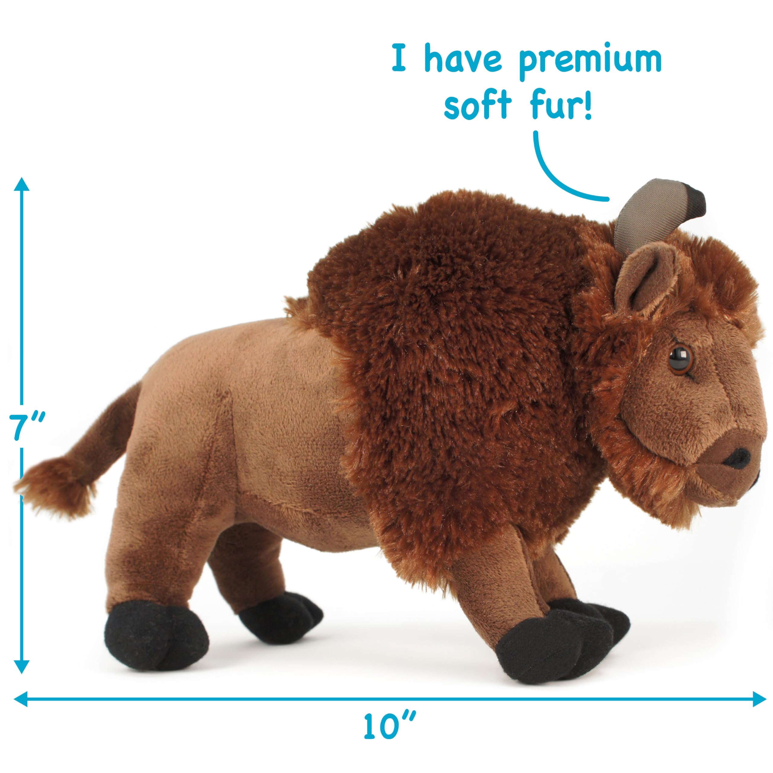 Amazon.co.jp: Tiger Tale Toys ビリー・ザ・バイソン 10インチ