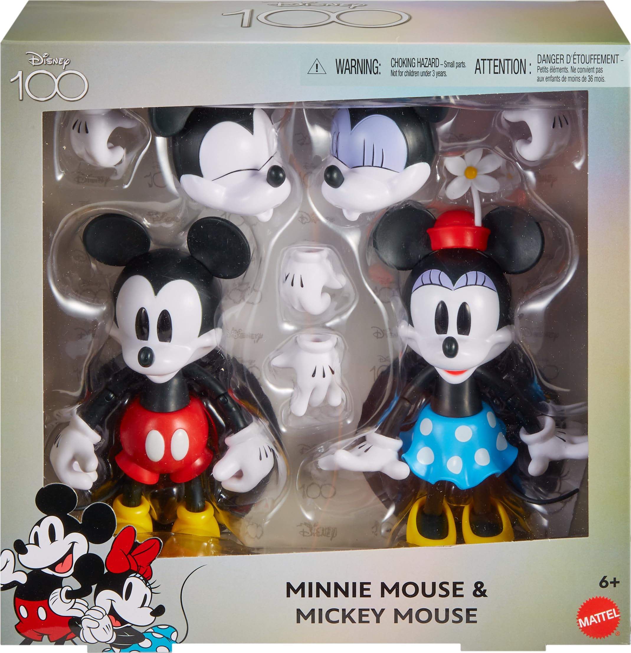 Amazon.com: Mattel Disney 100 Collectible Action Figures Mickey