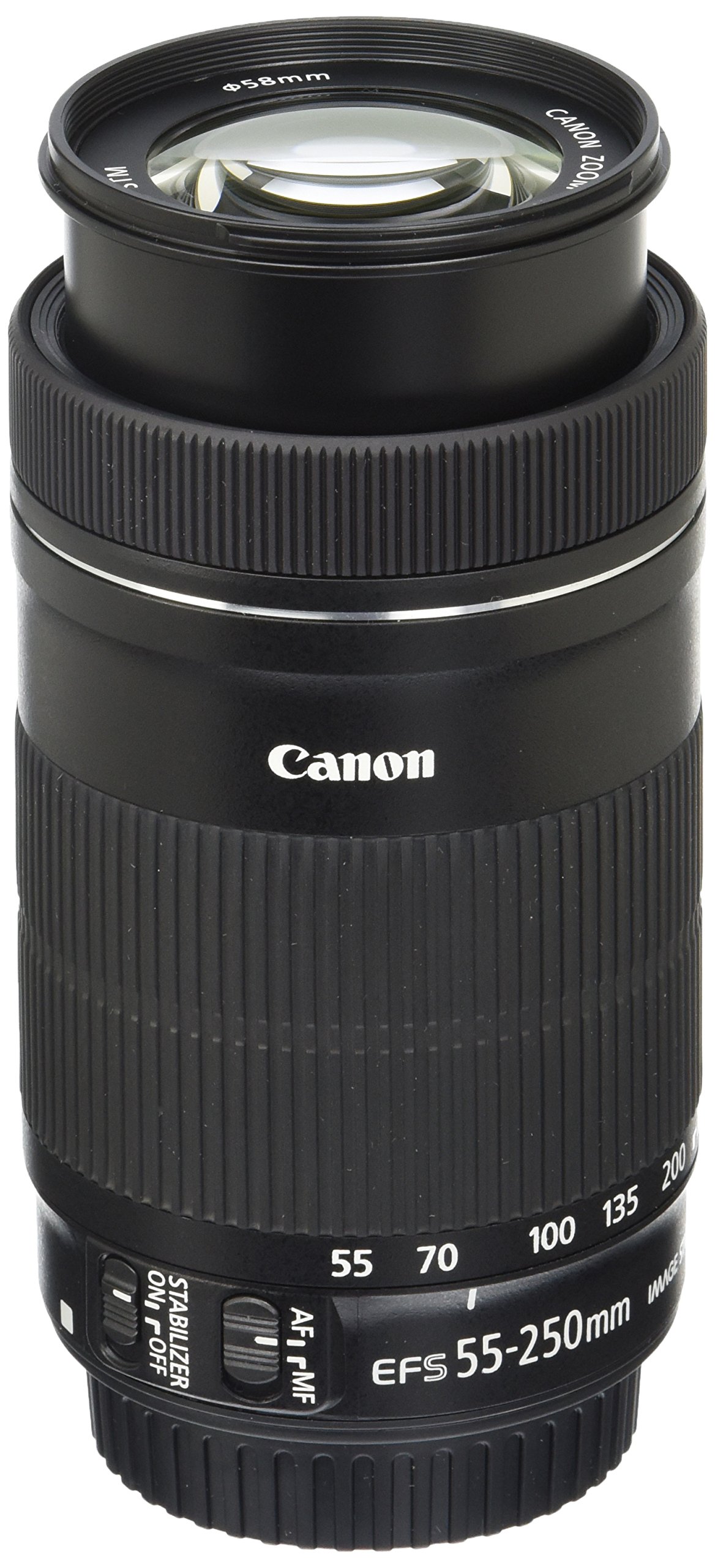 Amazon.com : Canon EF-S 55-250mm F4-5.6 is STM, Telephoto, Black